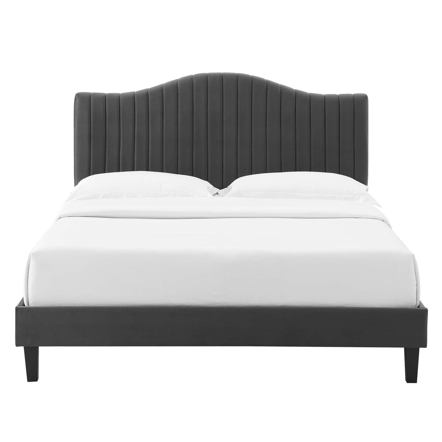 Modway Juniper Channel Tufted Performance Velvet Twin Platform Bed | Beds | Modishstore-7