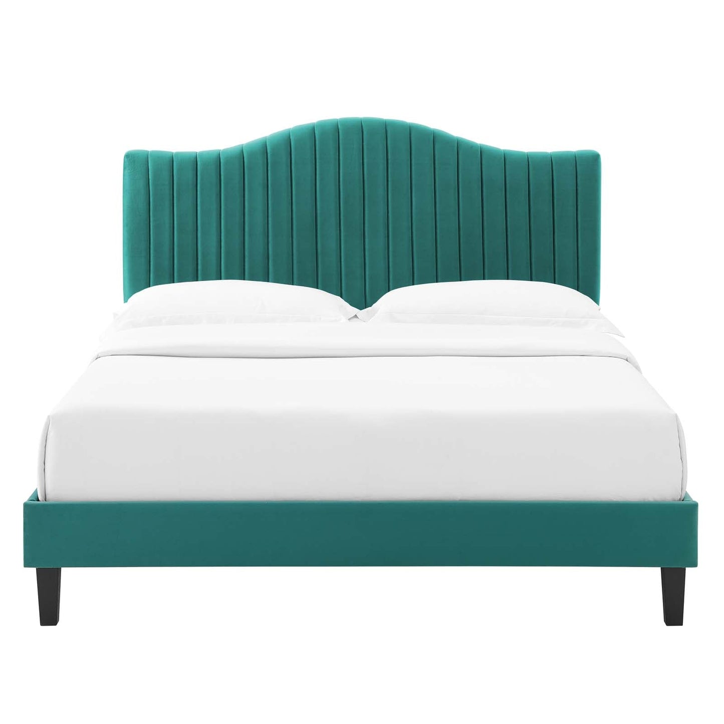 Modway Juniper Channel Tufted Performance Velvet Twin Platform Bed | Beds | Modishstore-32