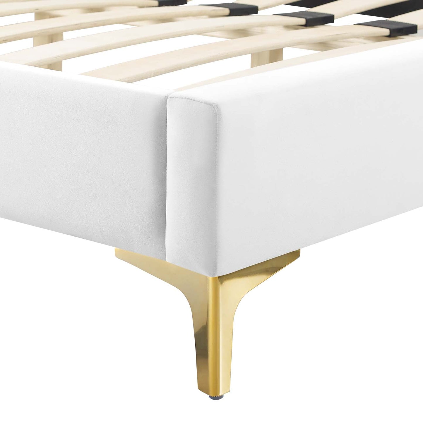 Modway Juniper Channel Tufted Performance Velvet King Platform Bed | Beds | Modishstore-36