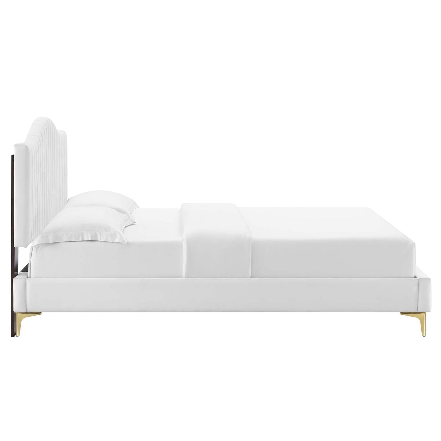Modway Juniper Channel Tufted Performance Velvet King Platform Bed | Beds | Modishstore-38