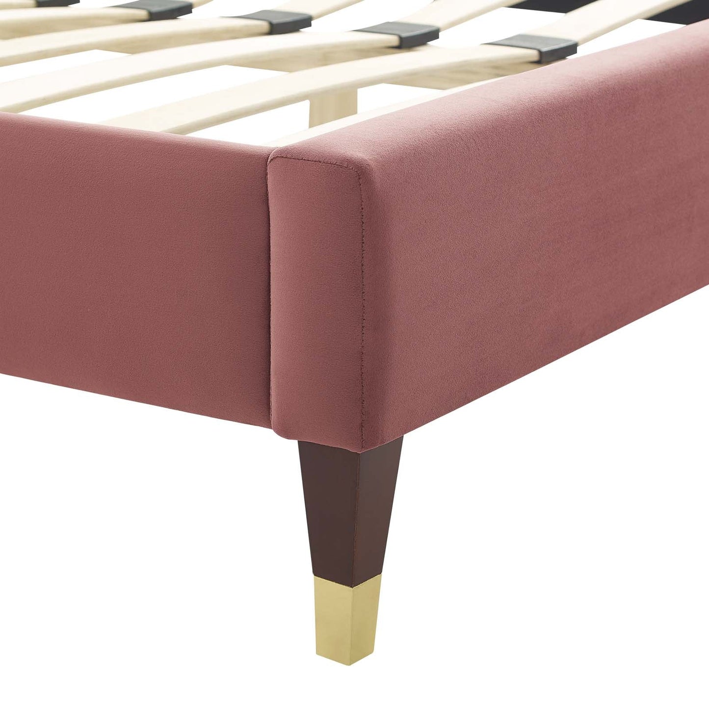Modway Juniper Channel Tufted Performance Velvet King Platform Bed | Beds | Modishstore-12