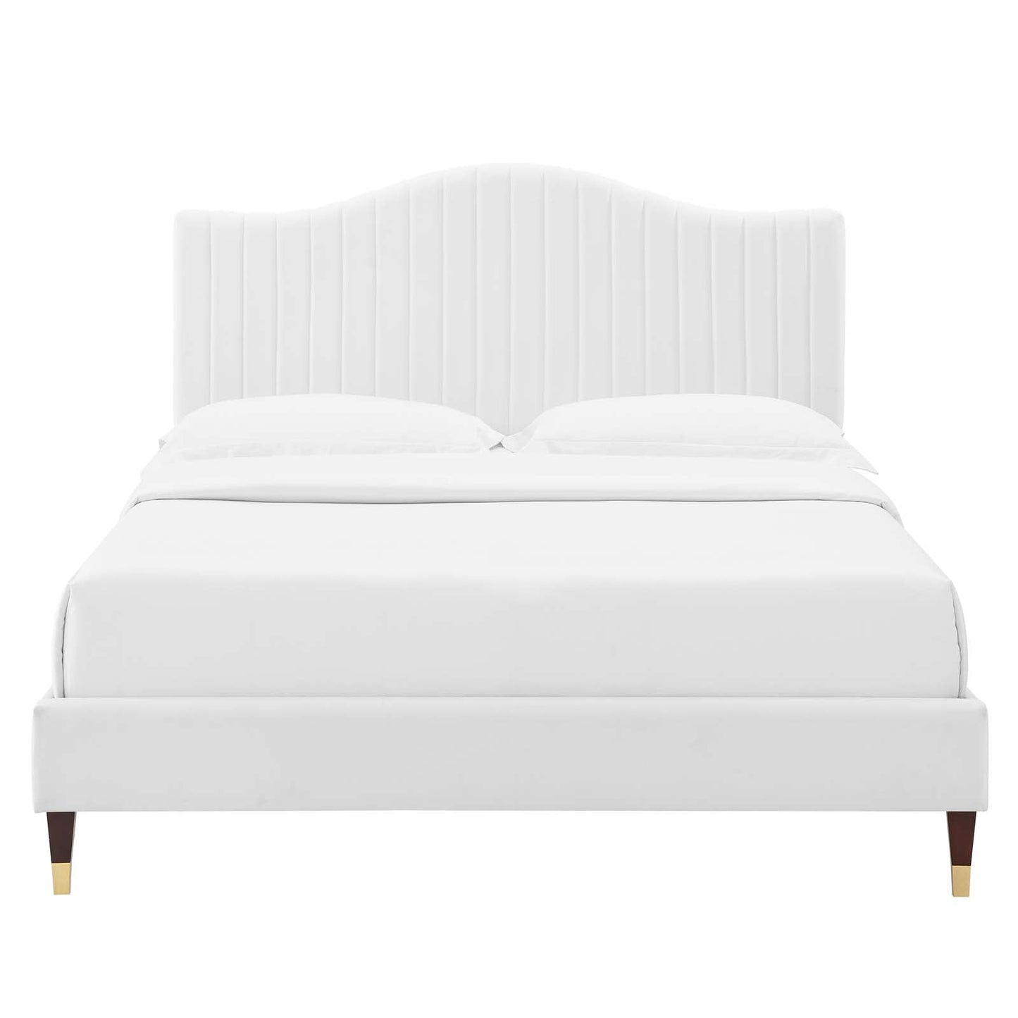 Modway Juniper Channel Tufted Performance Velvet King Platform Bed | Beds | Modishstore-39