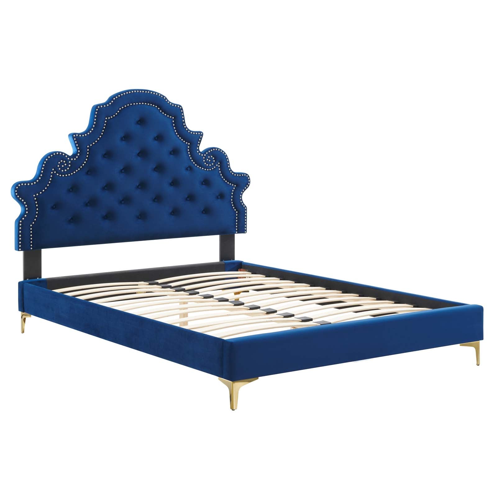 Modway Gwyneth Tufted Performance Velvet Queen Platform Bed | Beds | 