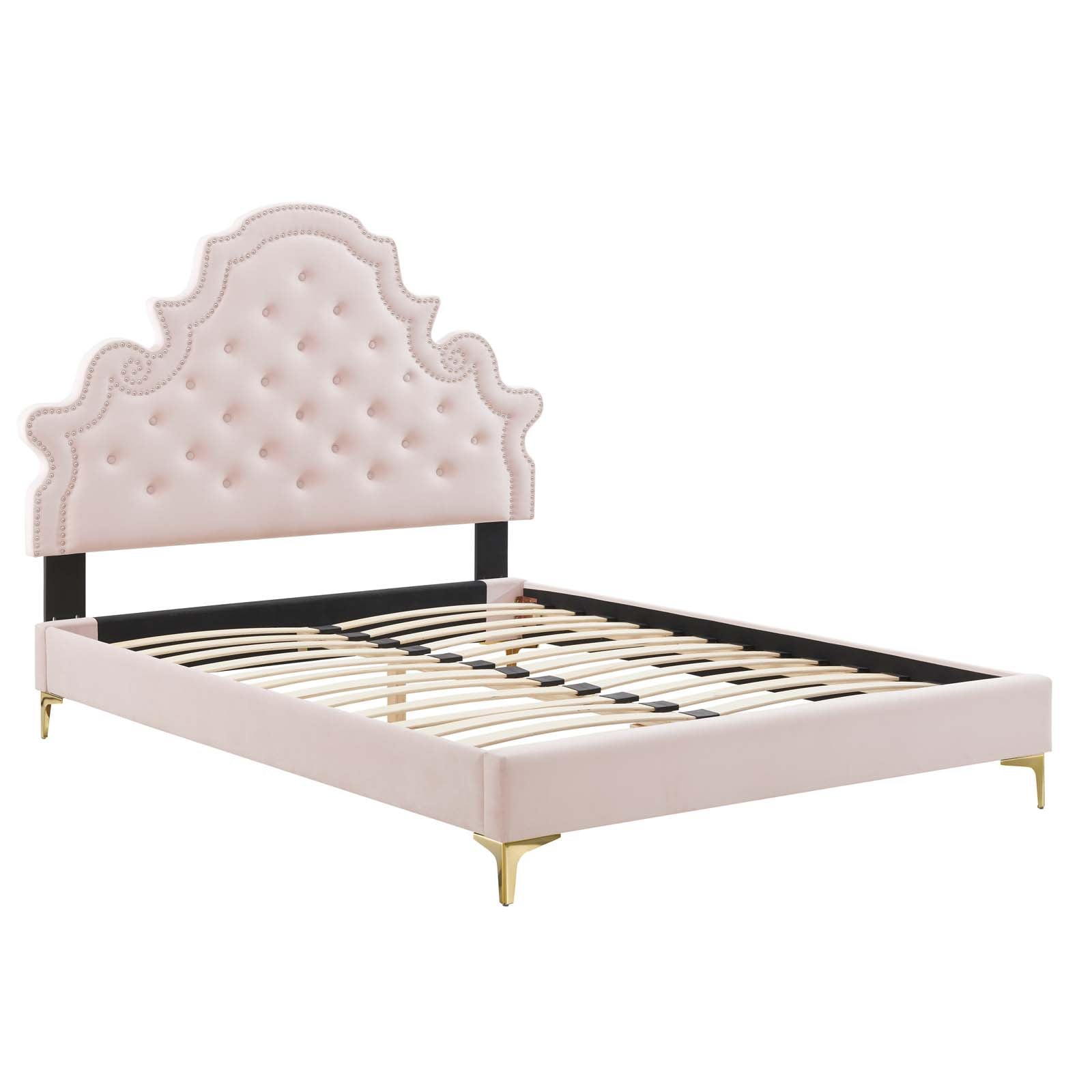 Modway Gwyneth Tufted Performance Velvet Queen Platform Bed | Beds | 