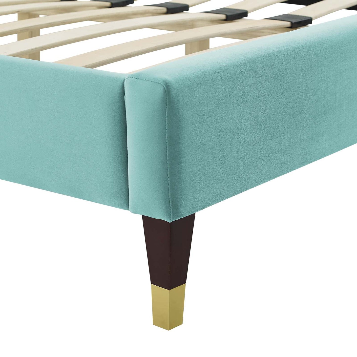 Modway Gwyneth Tufted Performance Velvet Queen Platform Bed | Beds | Modishstore-28