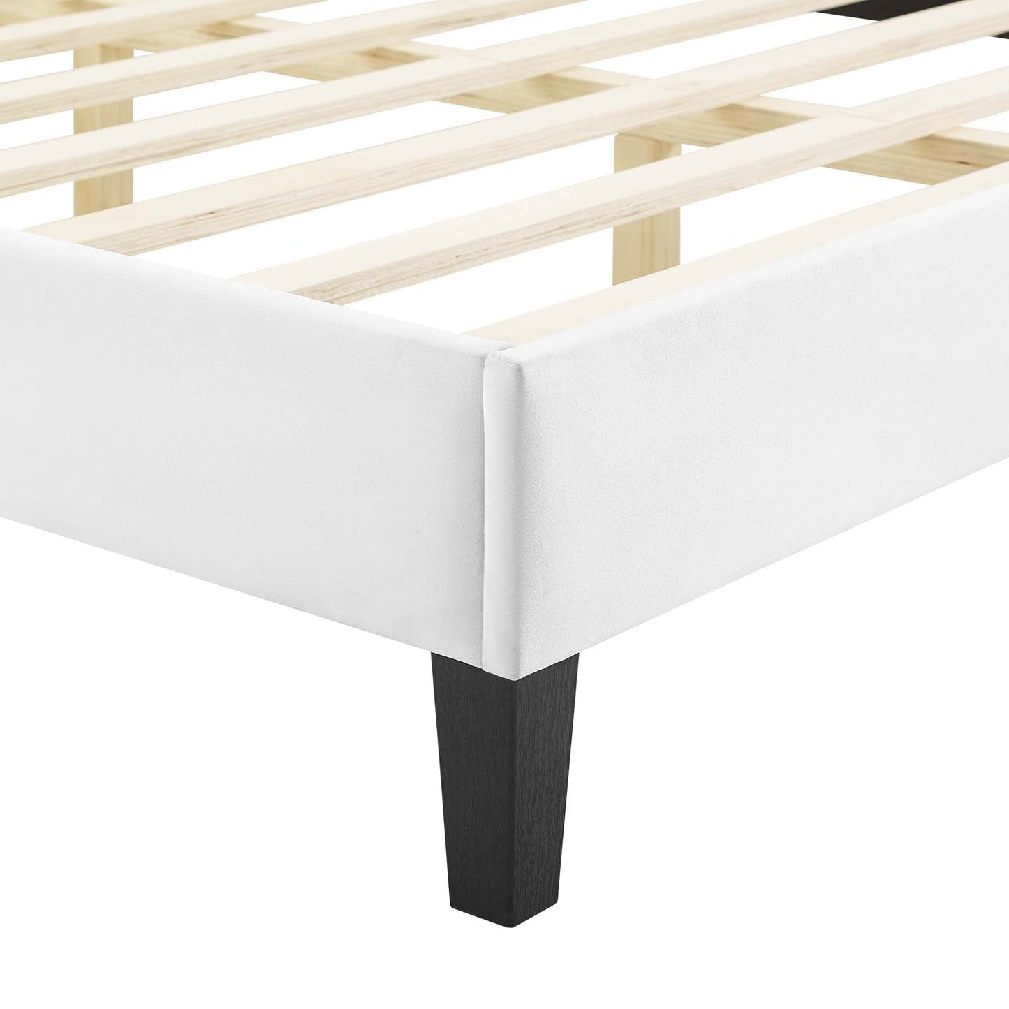 Modway Gwyneth Tufted Performance Velvet Queen Platform Bed | Beds | Modishstore-59