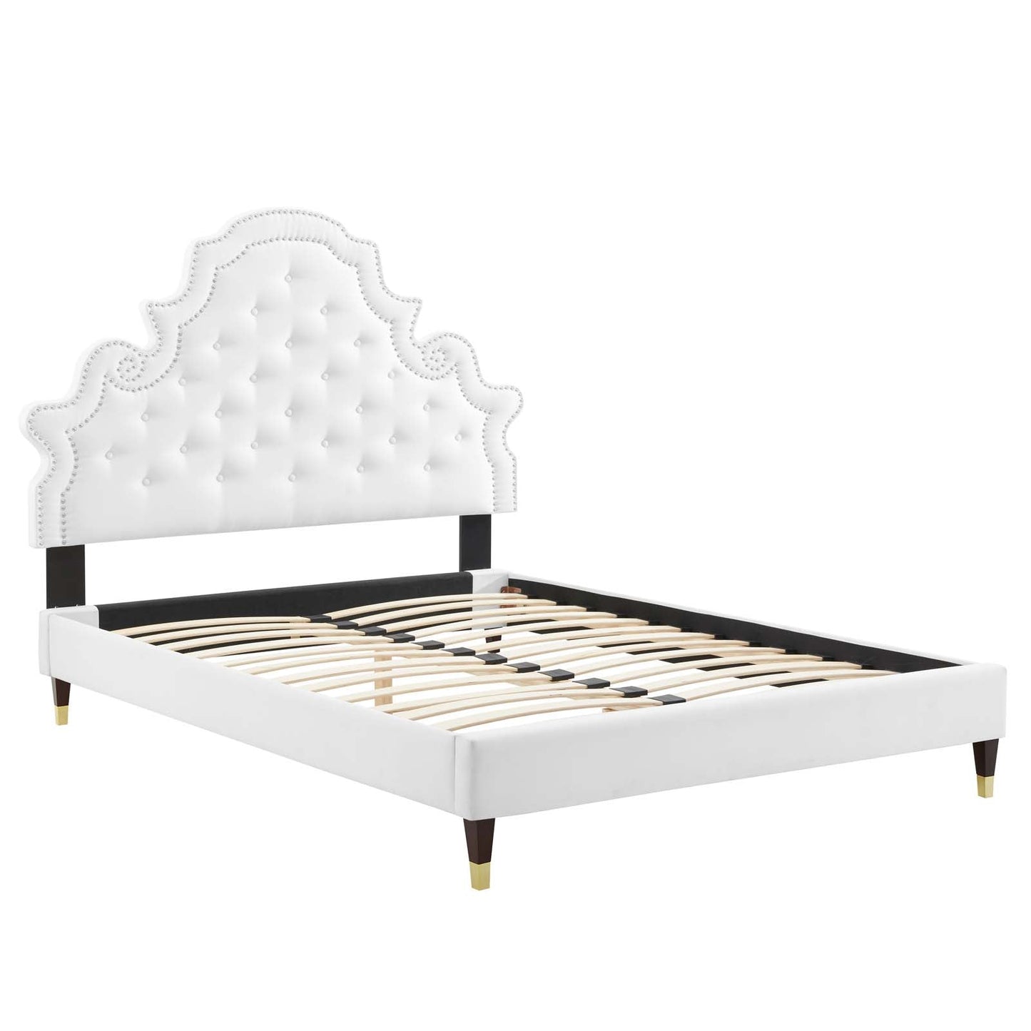Modway Gwyneth Tufted Performance Velvet Twin Platform Bed | Beds | Modishstore-52