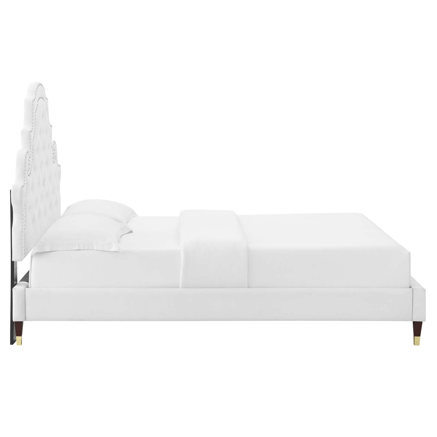 Modway Gwyneth Tufted Performance Velvet Twin Platform Bed | Beds | Modishstore-55