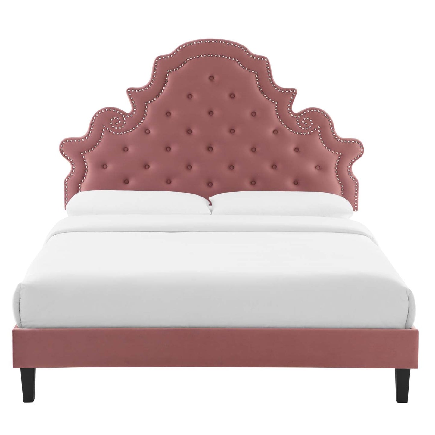 Modway Gwyneth Tufted Performance Velvet Twin Platform Bed | Beds | Modishstore-14