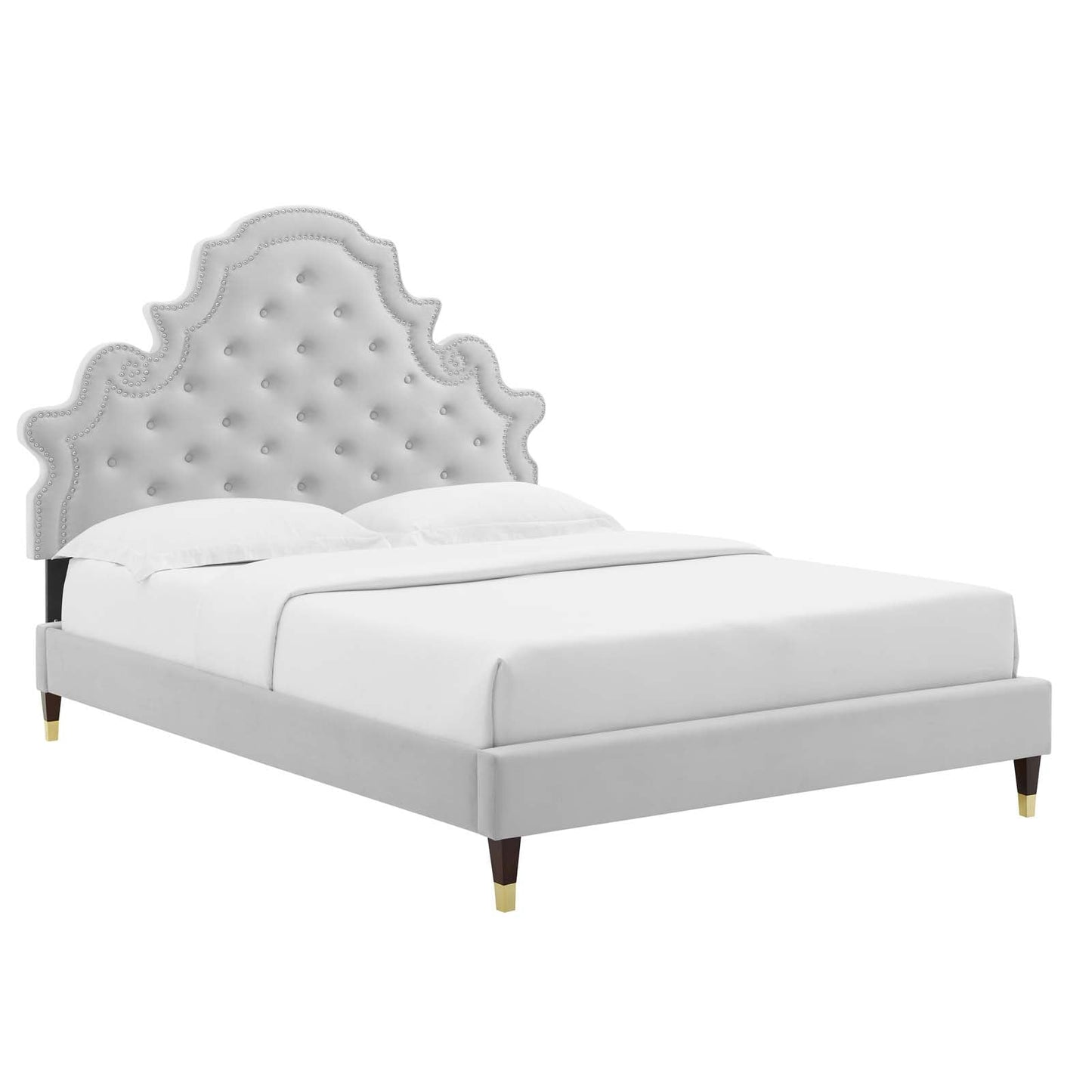 Modway Gwyneth Tufted Performance Velvet Full Platform Bed | Beds | Modishstore-16