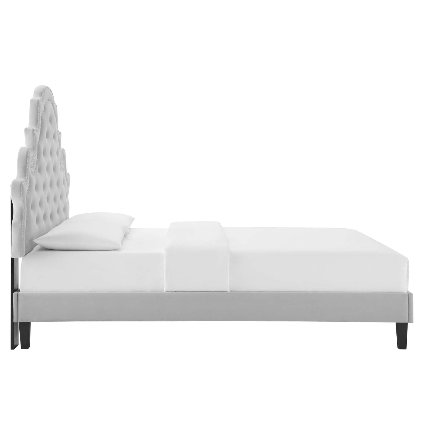 Modway Gwyneth Tufted Performance Velvet Full Platform Bed | Beds | Modishstore-20
