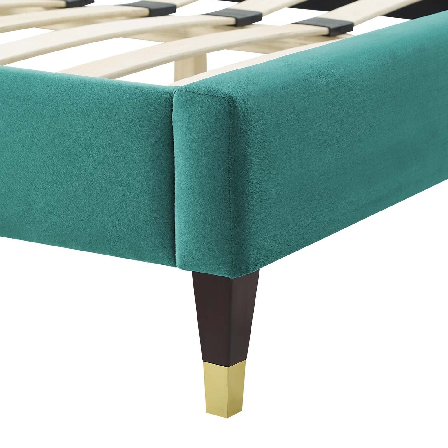 Modway Gwyneth Tufted Performance Velvet King Platform Bed | Beds | Modishstore-46