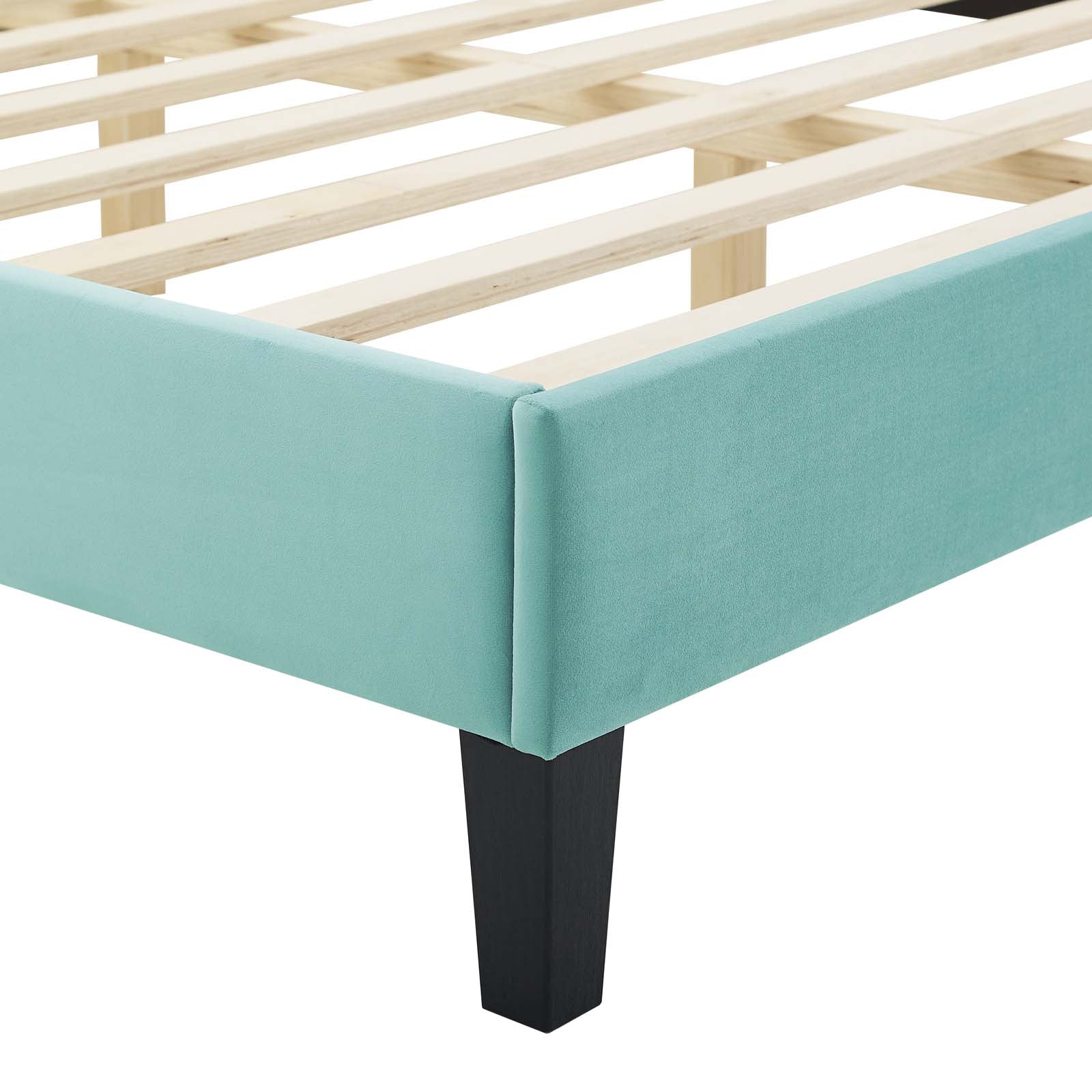 Modway Gwyneth Tufted Performance Velvet King Platform Bed | Beds | Modishstore-27