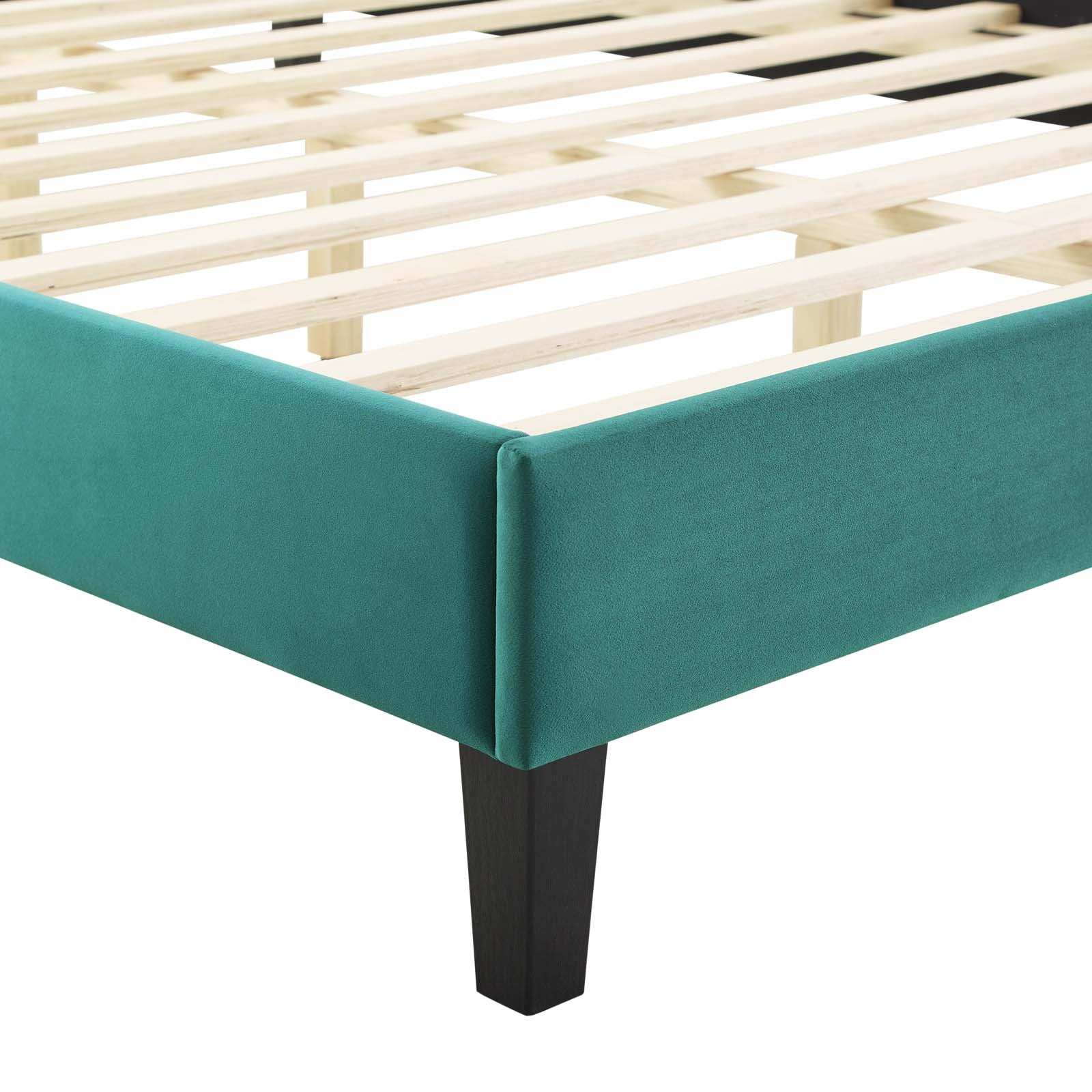 Modway Gwyneth Tufted Performance Velvet King Platform Bed | Beds | Modishstore-51