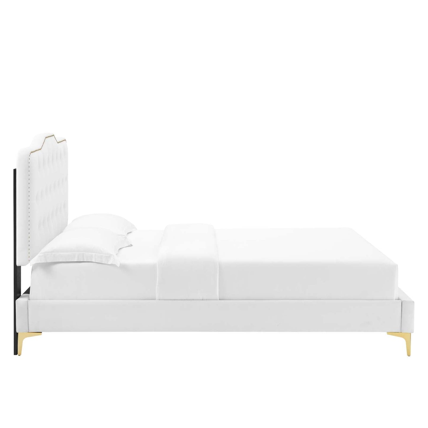 Amber Performance Velvet Queen Platform Bed By Modway - MOD-6775 | Beds - 115