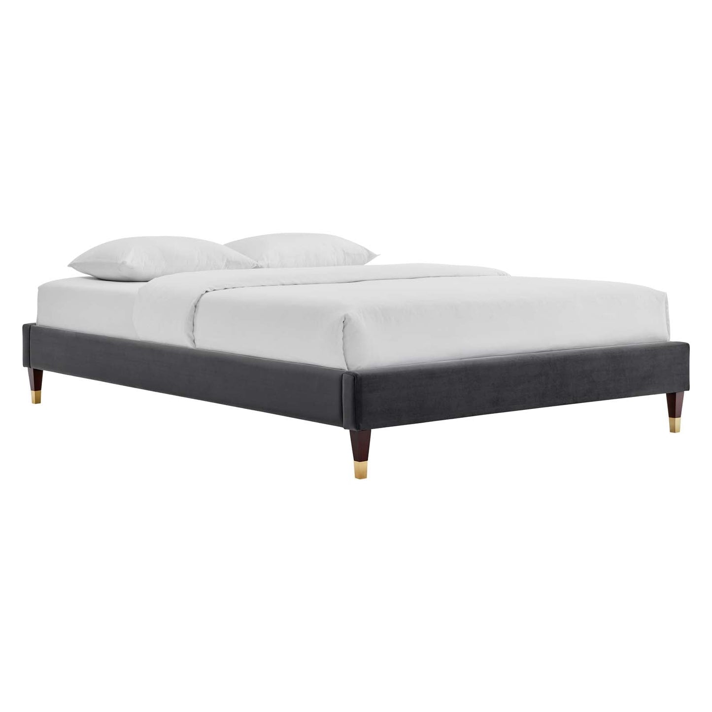 Amber Performance Velvet Queen Platform Bed By Modway - MOD-6776 | Beds - 11