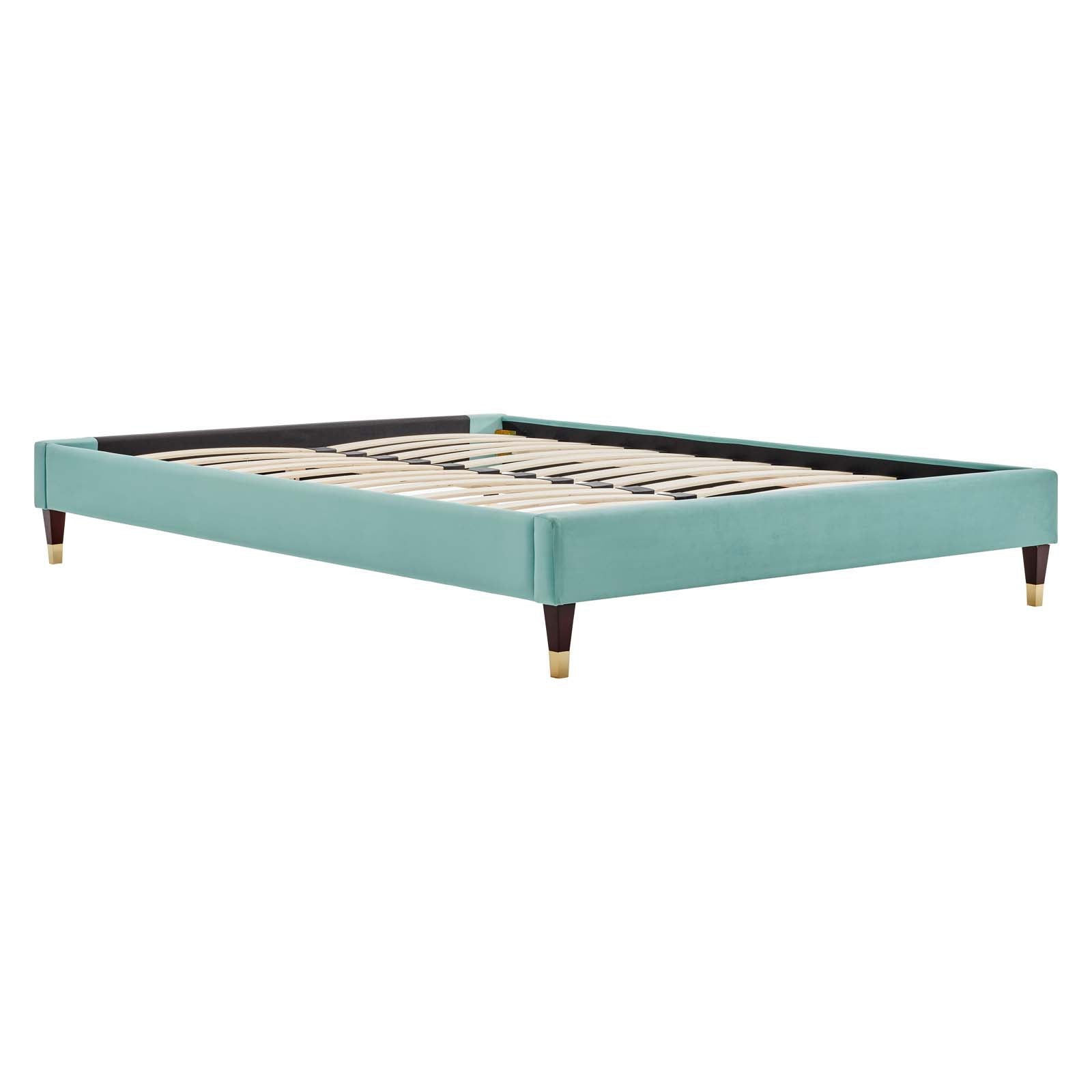Amber Performance Velvet Queen Platform Bed By Modway - MOD-6776 | Beds - 54