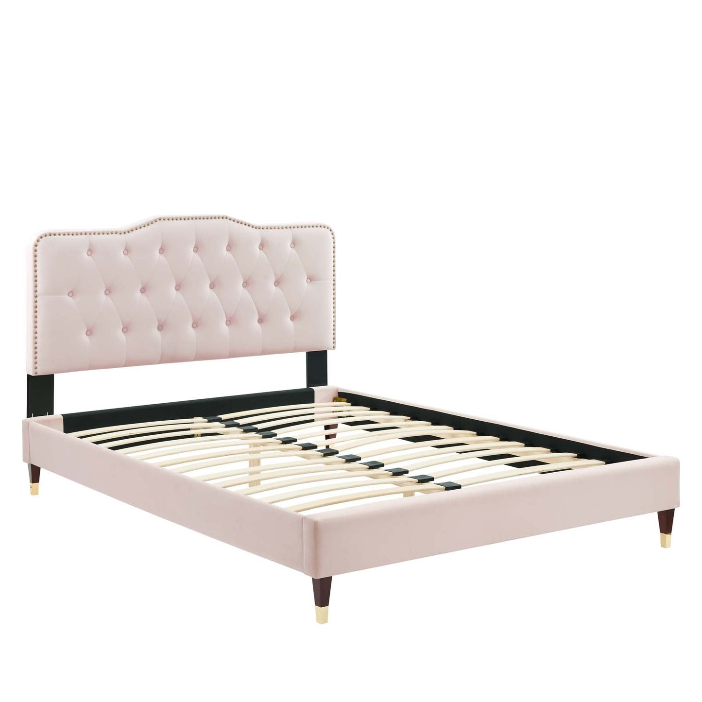 Amber Performance Velvet Queen Platform Bed By Modway - MOD-6776 | Beds - 79