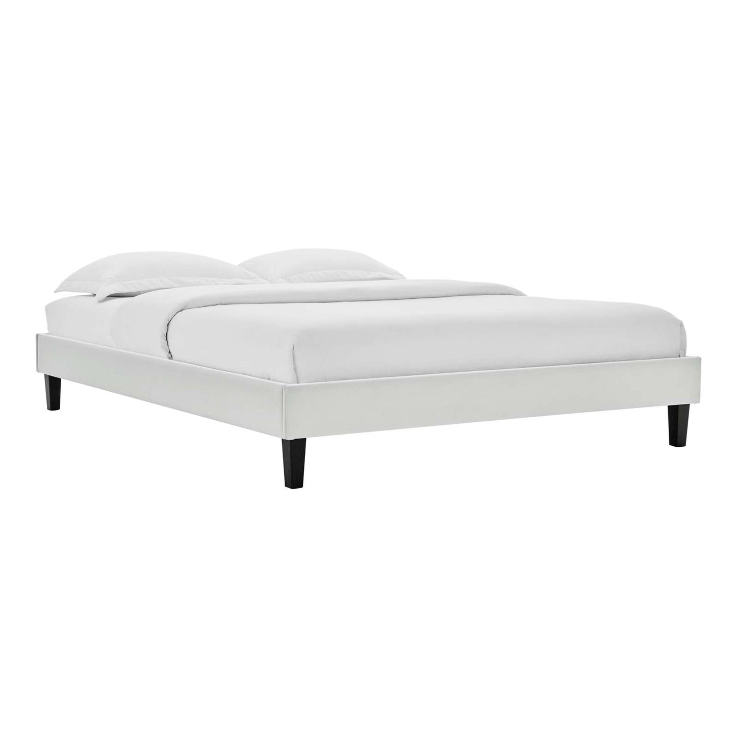 Amber Performance Velvet Queen Platform Bed By Modway - MOD-6777 | Beds - 37