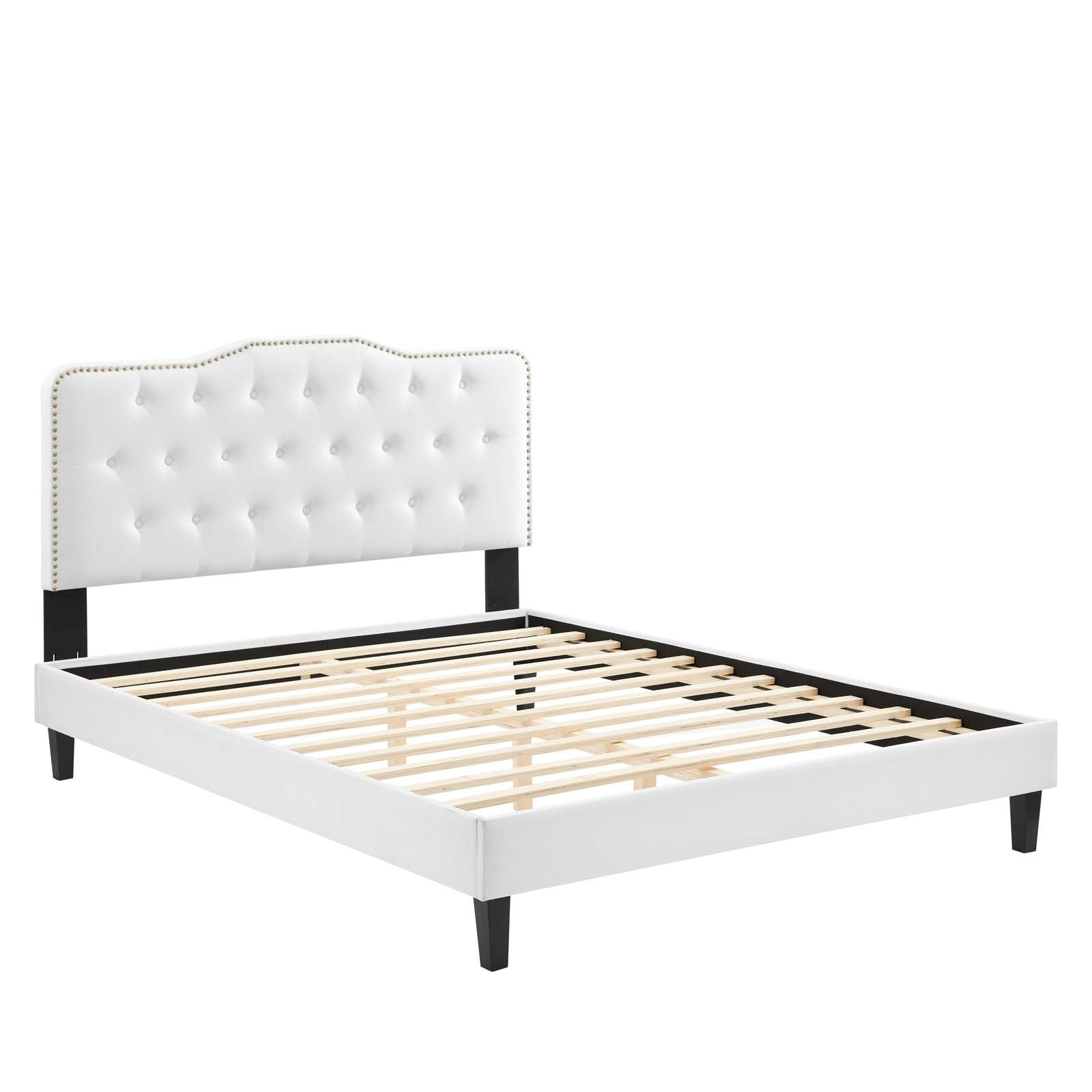 Amber Performance Velvet Queen Platform Bed By Modway - MOD-6777 | Beds - 105