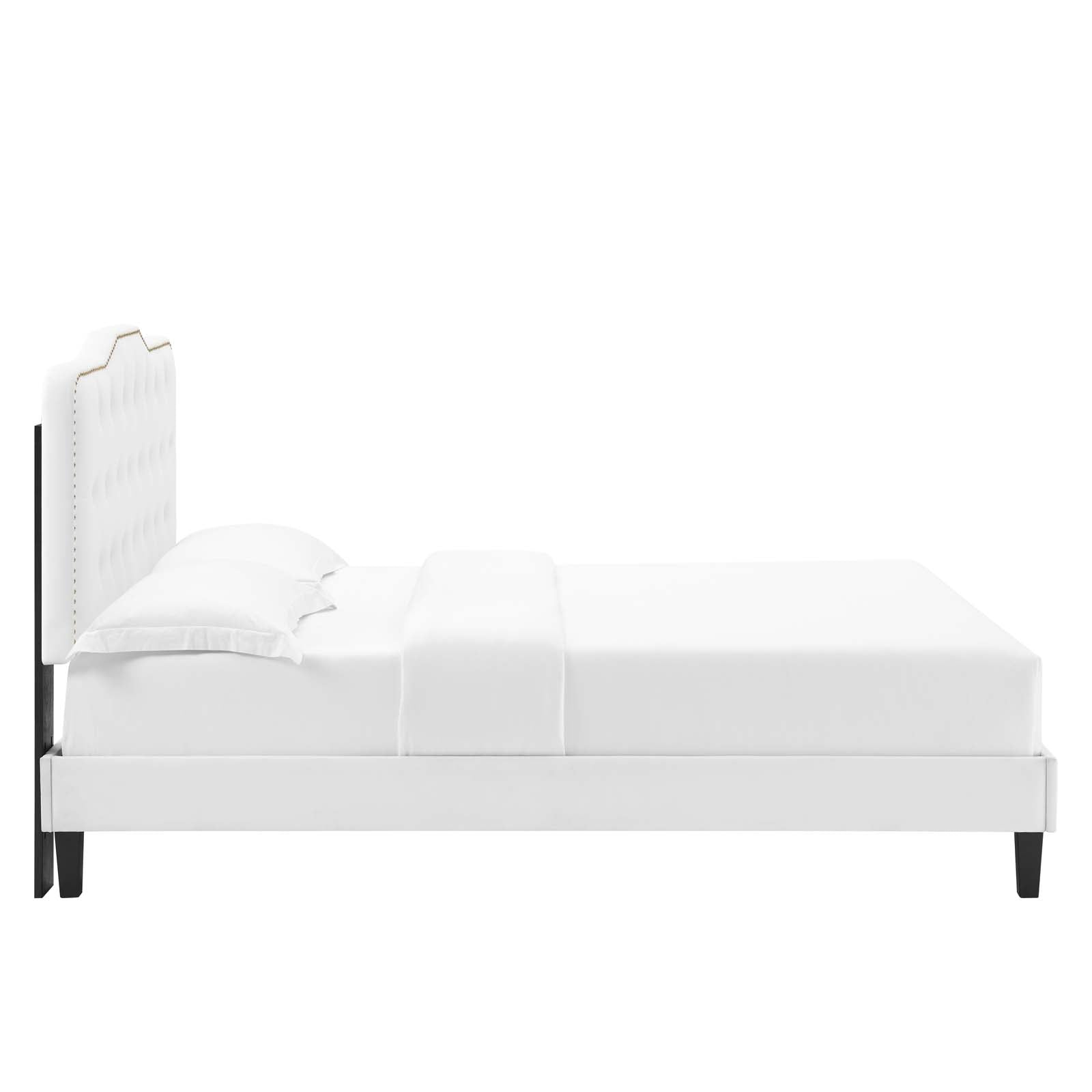 Amber Performance Velvet Queen Platform Bed By Modway - MOD-6777 | Beds - 106