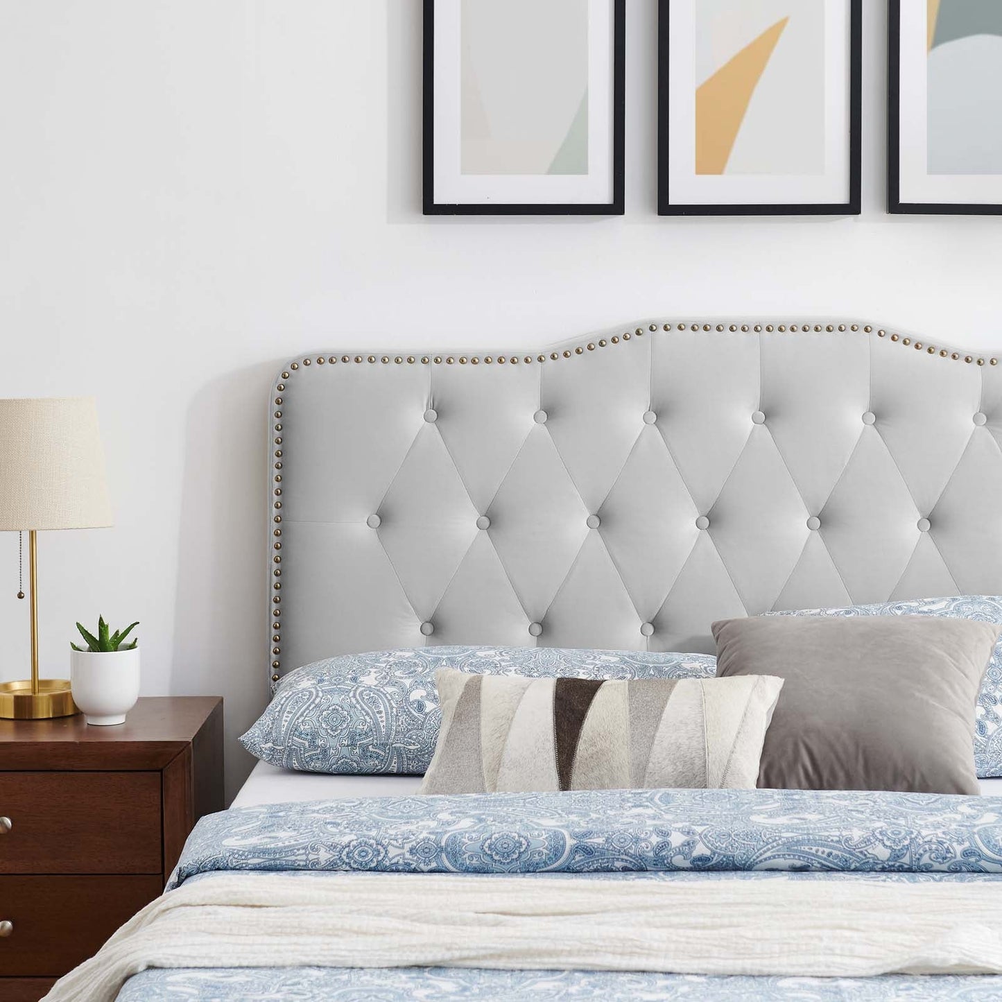 Amber Performance Velvet Twin Platform Bed By Modway - MOD-6779 | Beds - 31