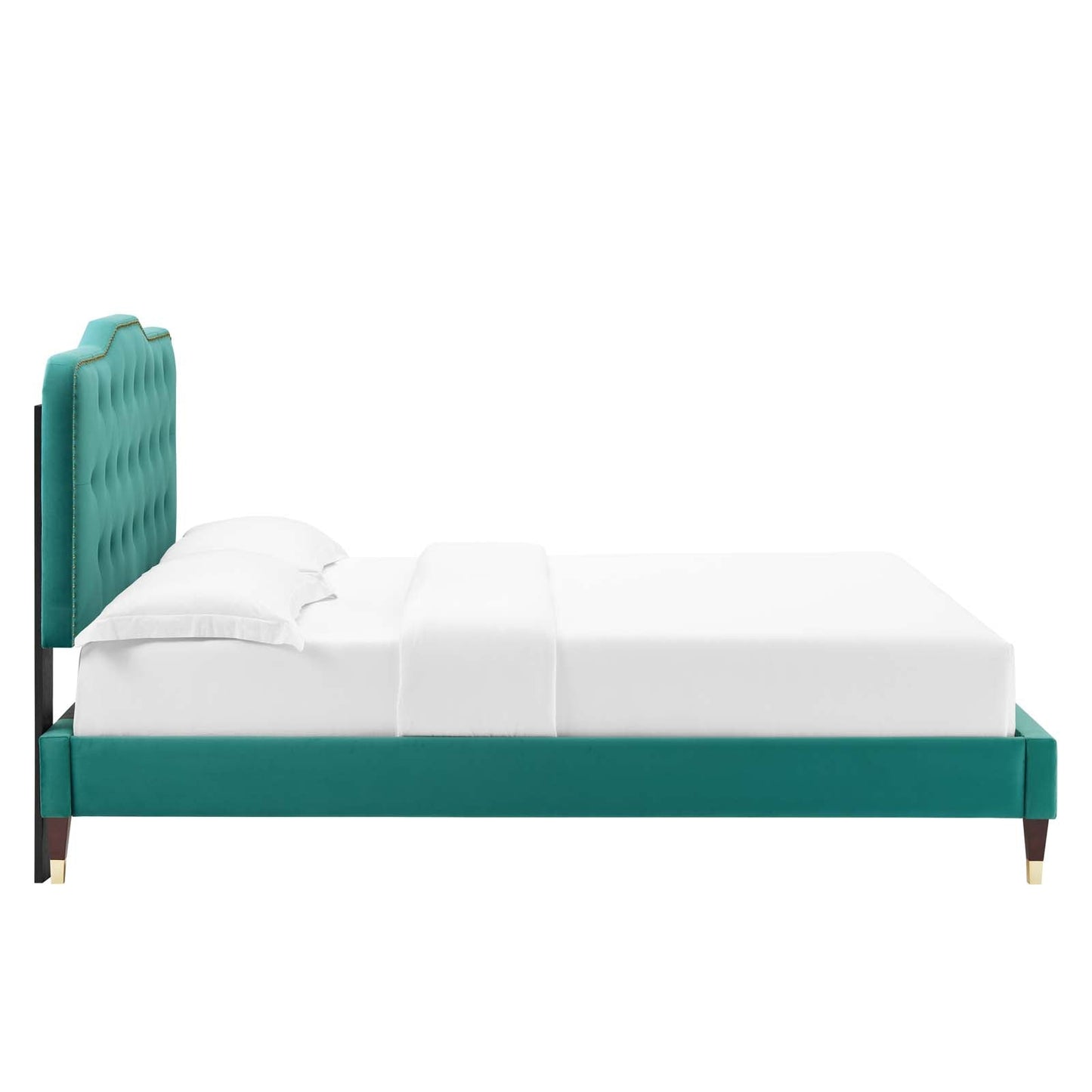 Amber Performance Velvet Twin Platform Bed By Modway - MOD-6779 | Beds - 94