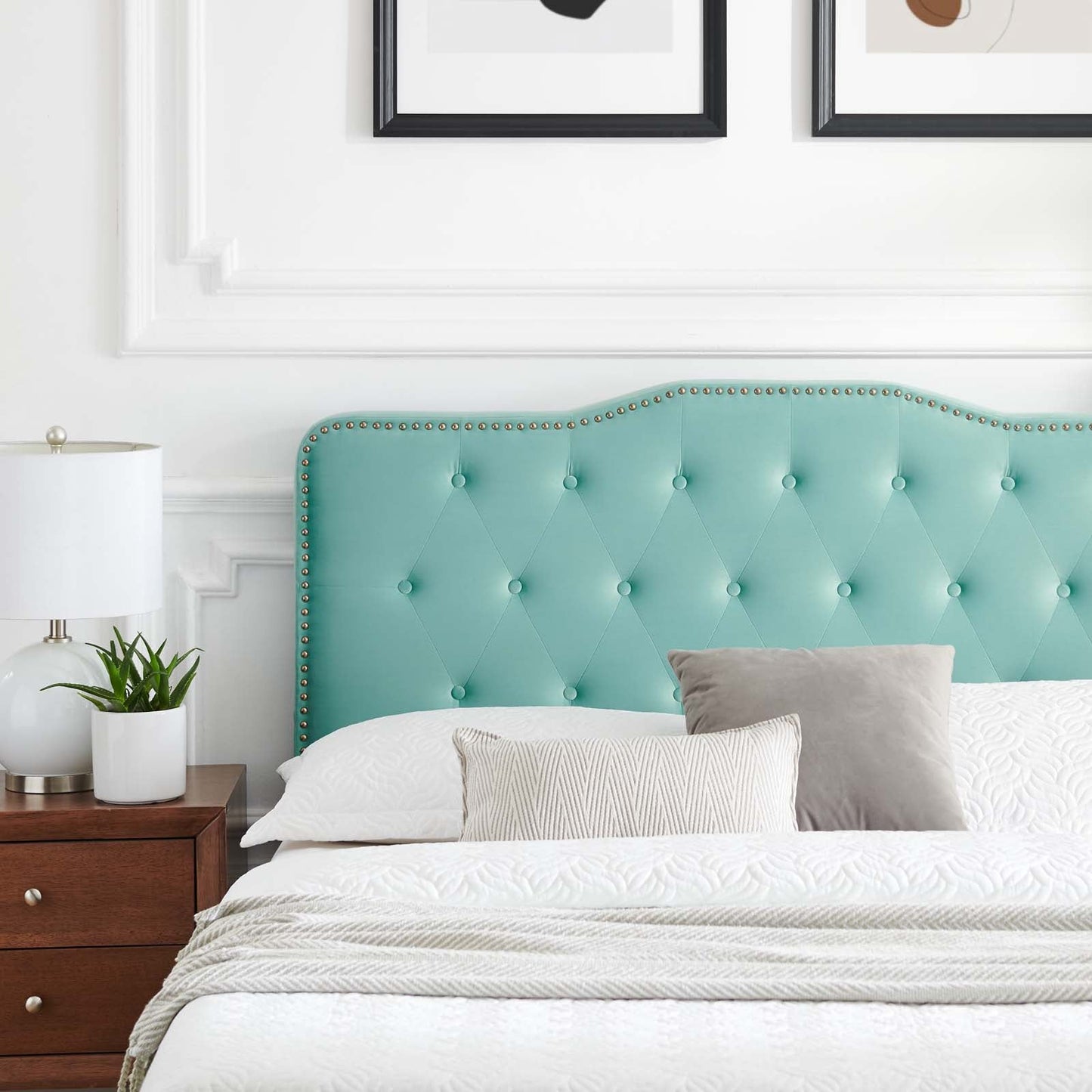 Amber Performance Velvet Twin Platform Bed By Modway - MOD-6780 | Beds - 44