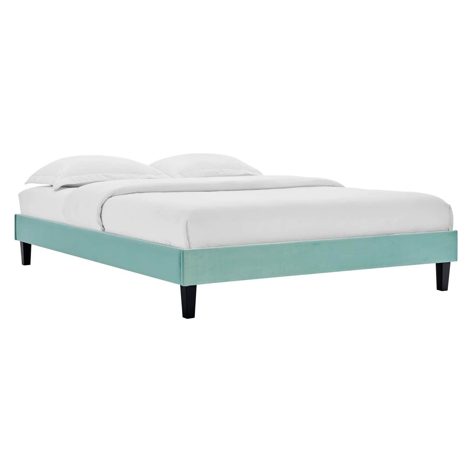 Amber Performance Velvet Twin Platform Bed By Modway - MOD-6780 | Beds - 52