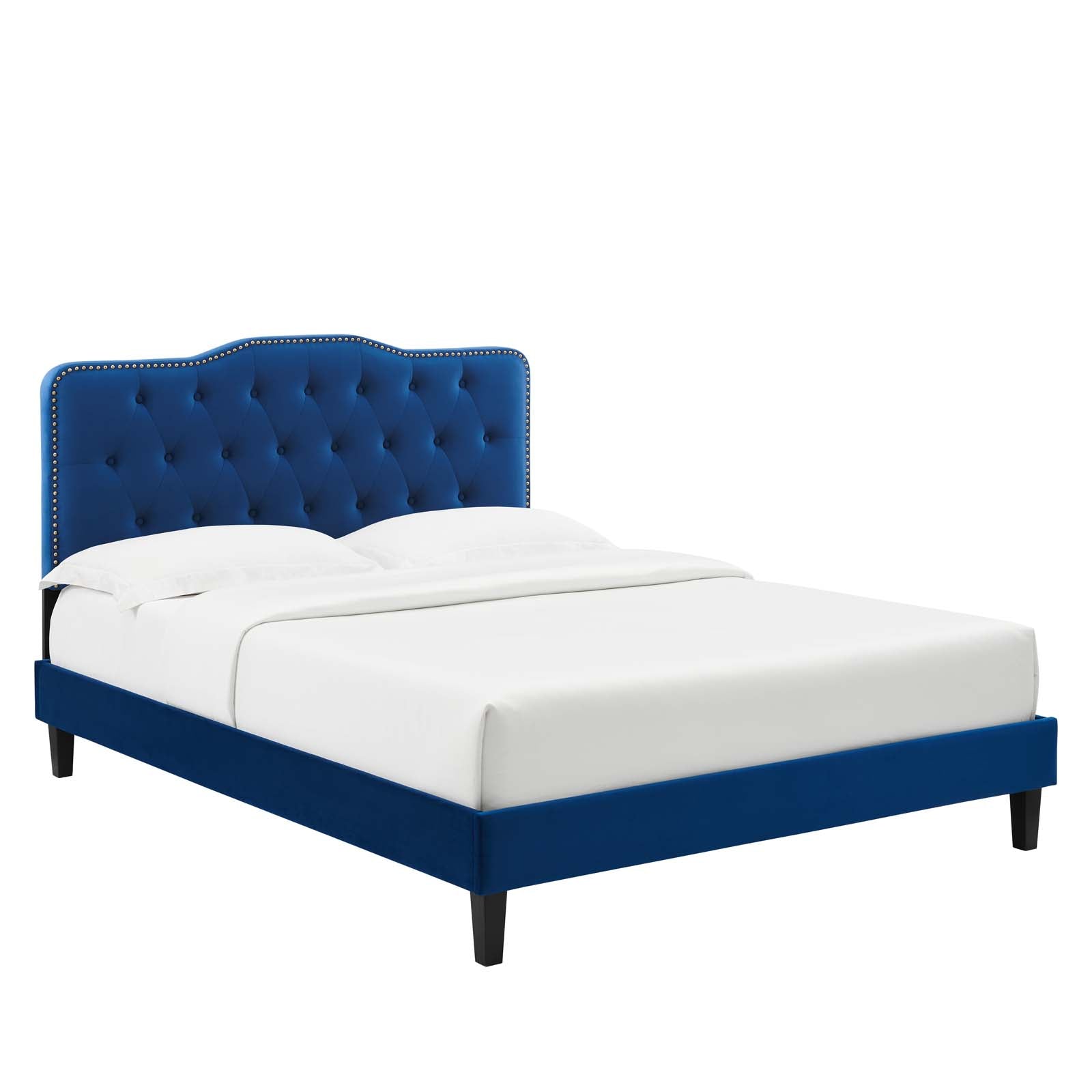 Amber Performance Velvet Twin Platform Bed By Modway - MOD-6780 | Beds - 57