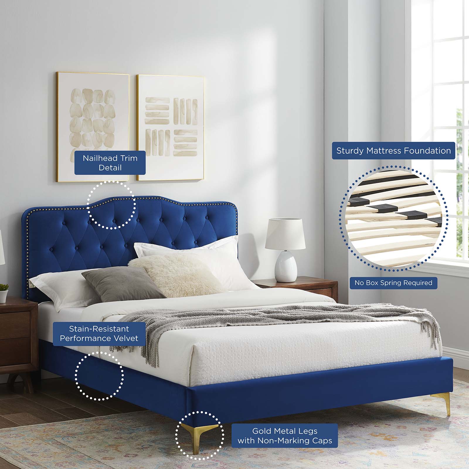 Amber Full Platform Bed By Modway - MOD-6781 | Beds - 67