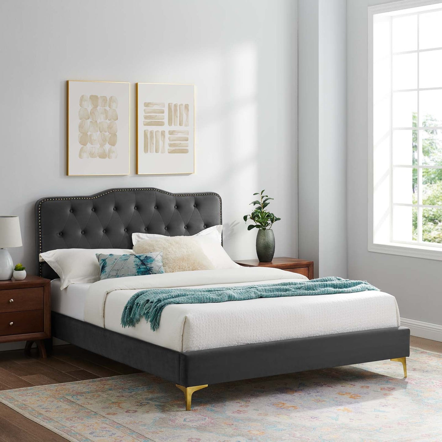 Amber King Platform Bed By Modway - MOD-6784 | Beds - 8