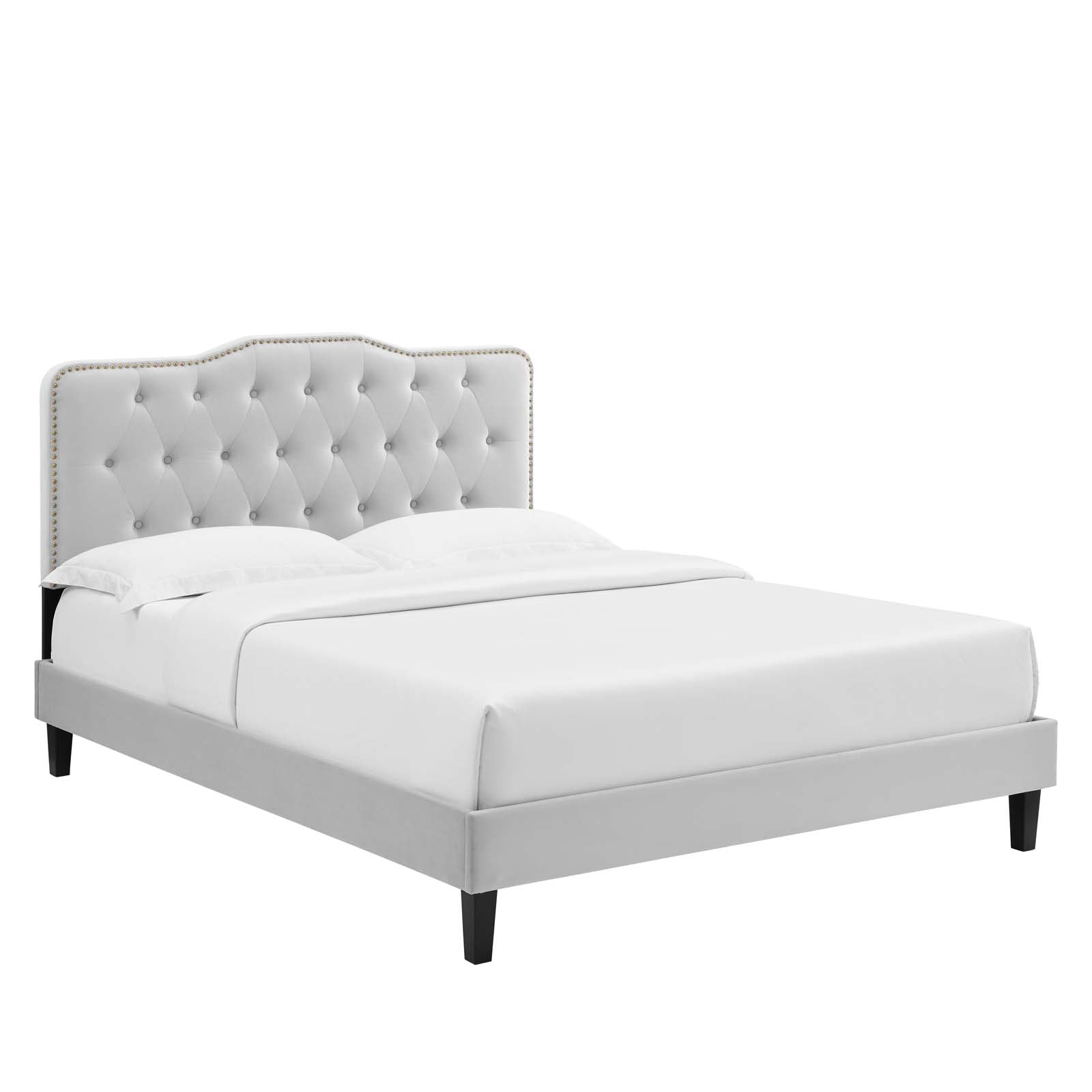 Amber Tufted Performance Velvet King Platform Bed By Modway - MOD-6786 | Beds - 29