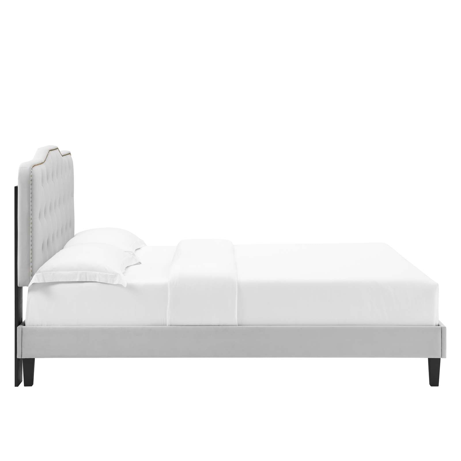 Amber Tufted Performance Velvet King Platform Bed By Modway - MOD-6786 | Beds - 37