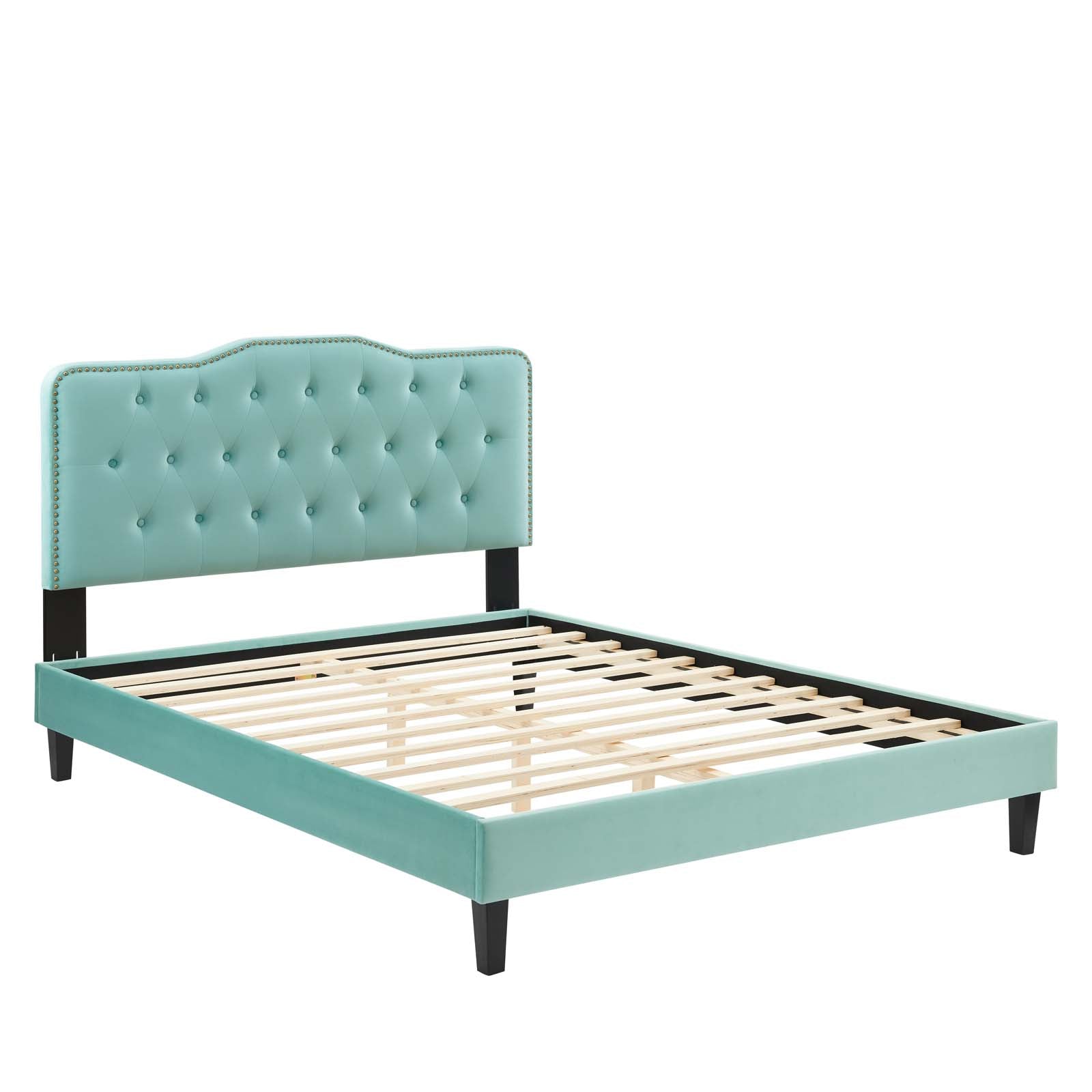 Amber Tufted Performance Velvet King Platform Bed By Modway - MOD-6786 | Beds - 50