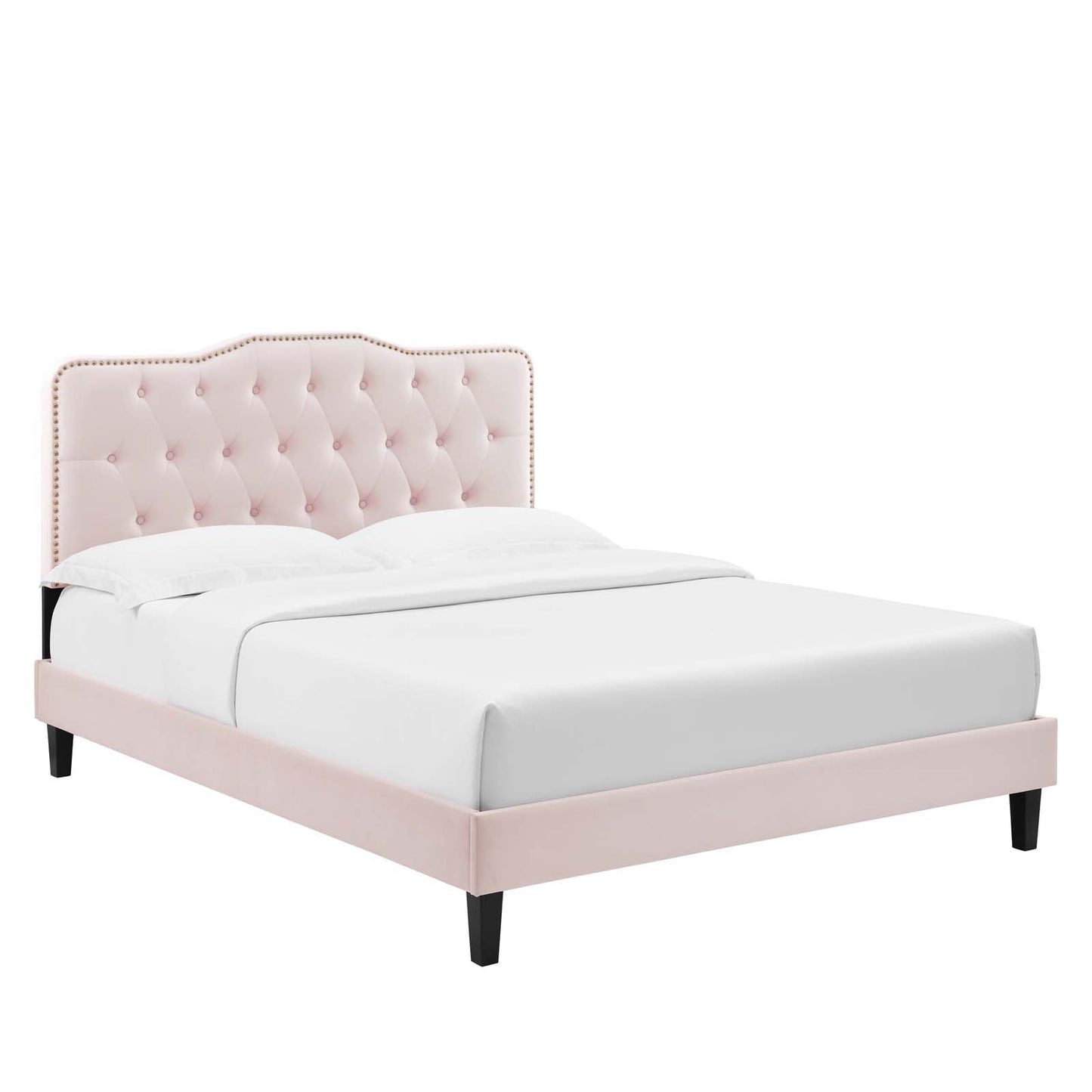 Amber Tufted Performance Velvet King Platform Bed By Modway - MOD-6786 | Beds - 71