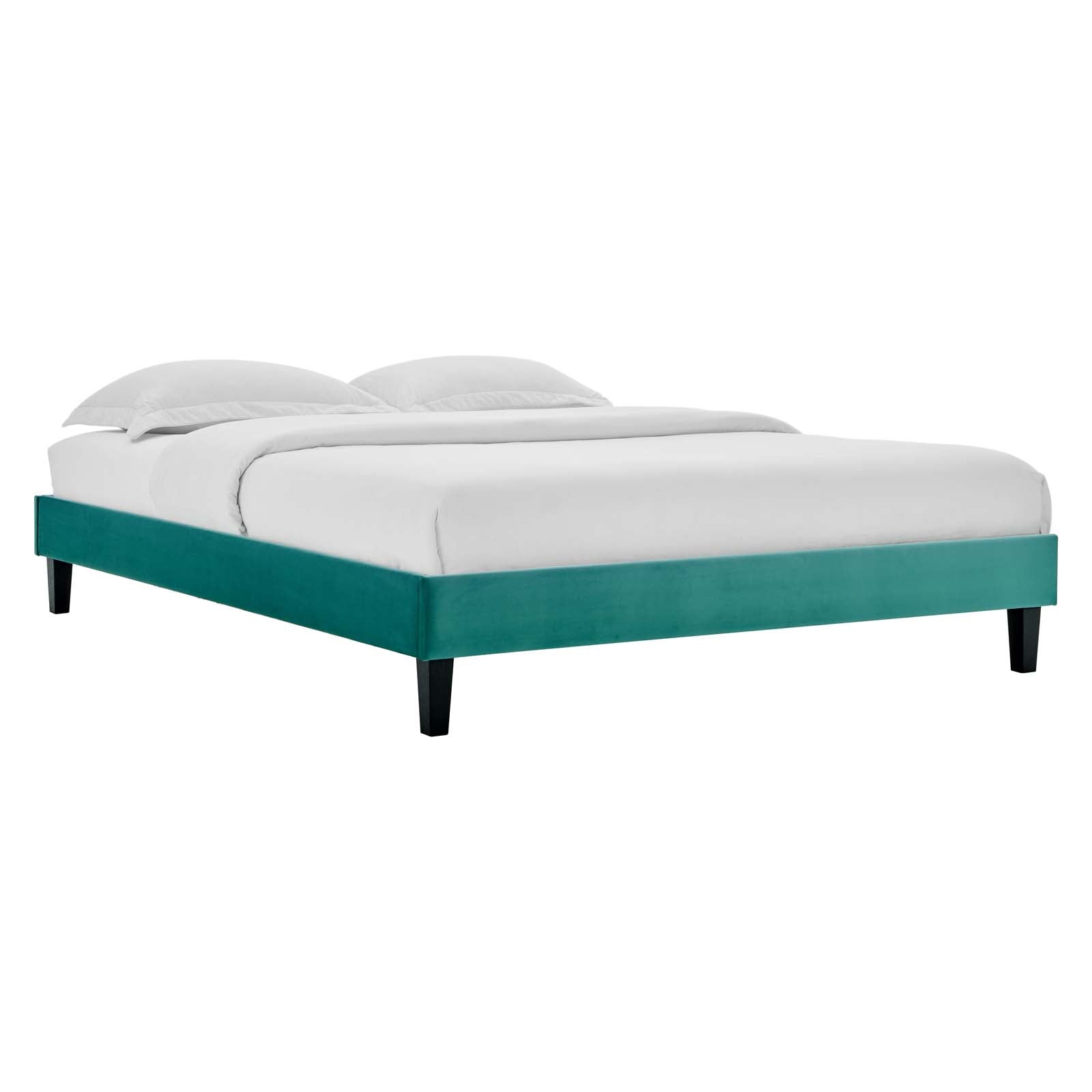 Amber Tufted Performance Velvet King Platform Bed By Modway - MOD-6786 | Beds - 94