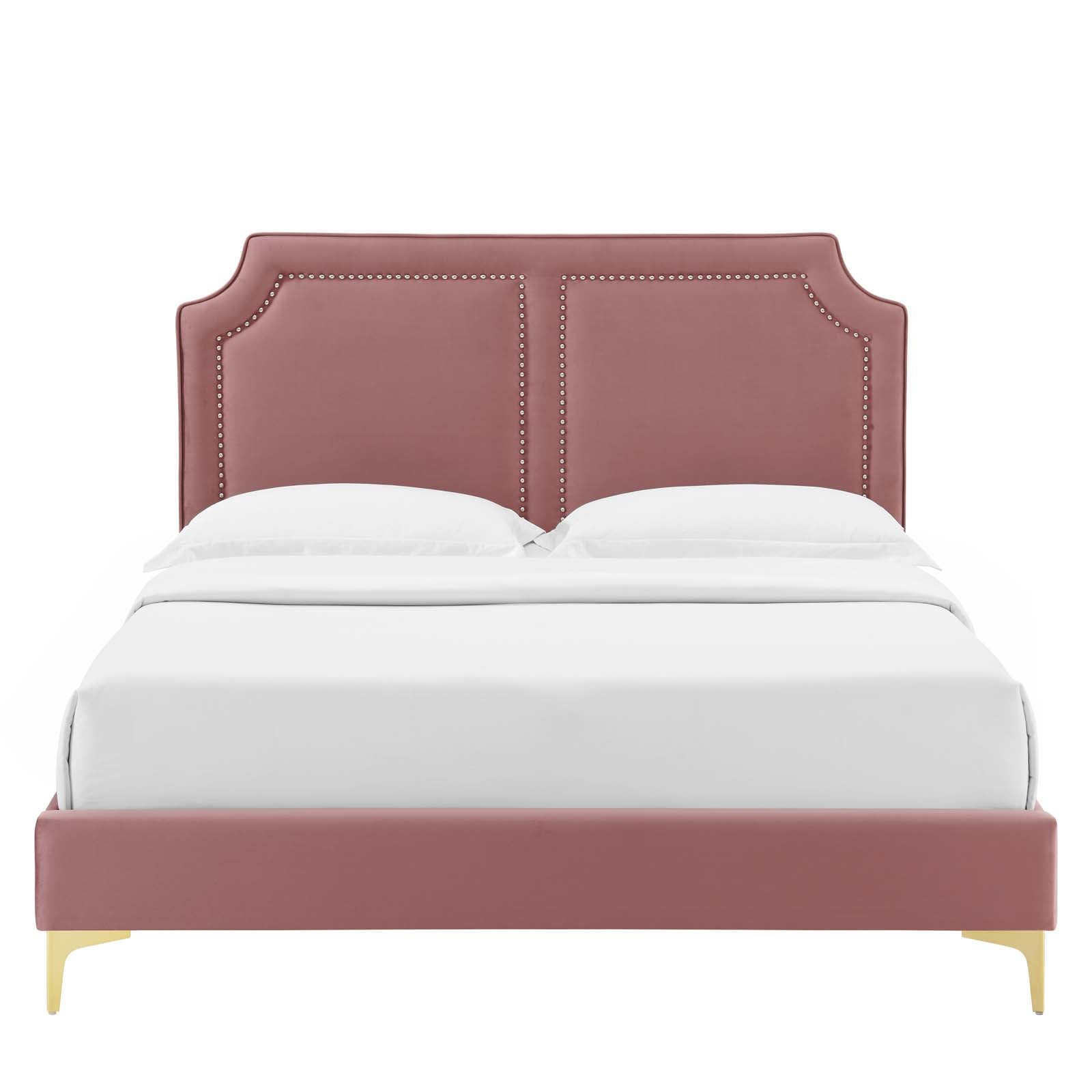 Novi Performance Velvet Twin Bed By Modway - MOD-6788 | Beds | Modishstore - 18
