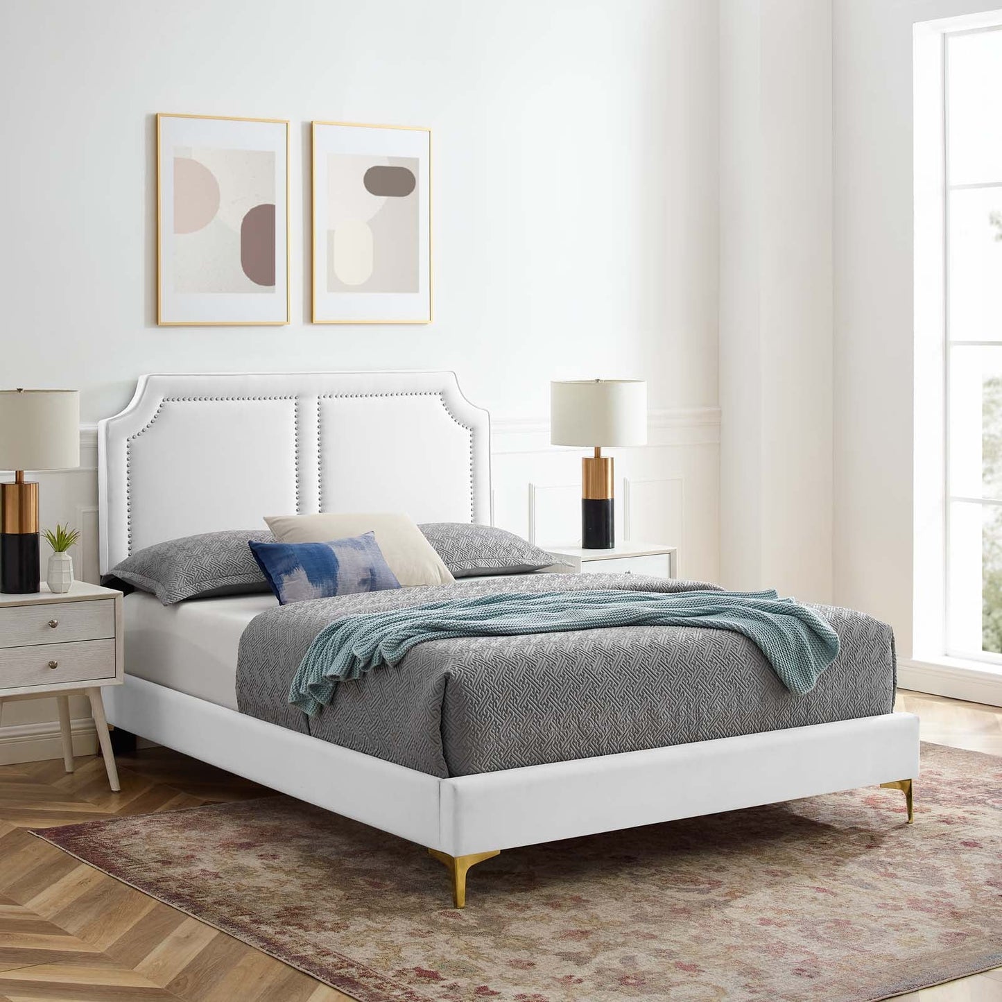 Novi Performance Velvet Twin Bed By Modway - MOD-6788 | Beds | Modishstore - 37