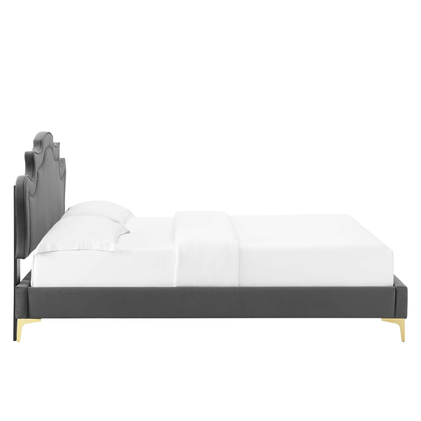Neena Performance Velvet Twin Bed By Modway - MOD-6790 | Beds | Modishstore - 6