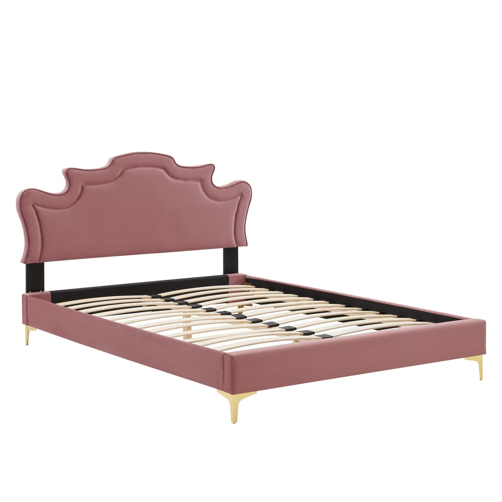 Neena Performance Velvet Twin Bed By Modway - MOD-6790 | Beds | Modishstore - 16