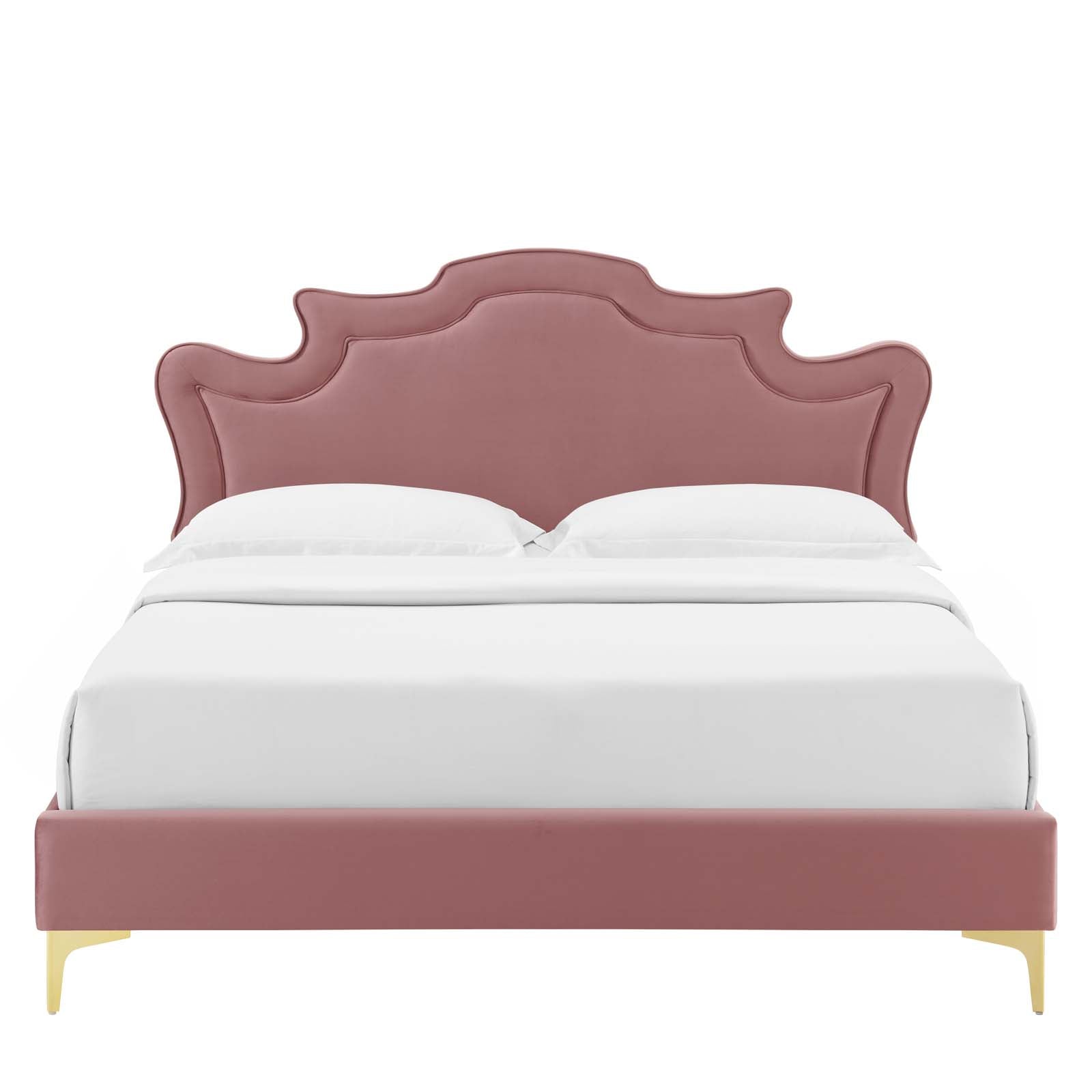 Neena Performance Velvet Twin Bed By Modway - MOD-6790 | Beds | Modishstore - 18