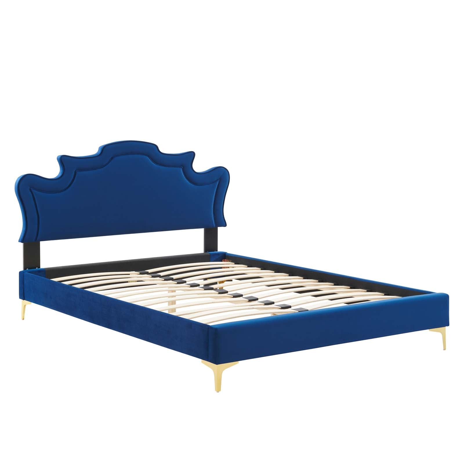 Neena Performance Velvet Twin Bed By Modway - MOD-6790 | Beds | Modishstore - 27