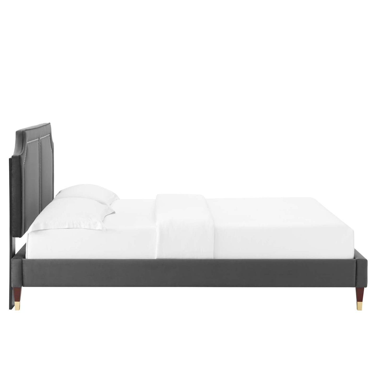 Novi Performance Velvet Twin Bed By Modway - MOD-6793 | Beds | Modishstore - 6