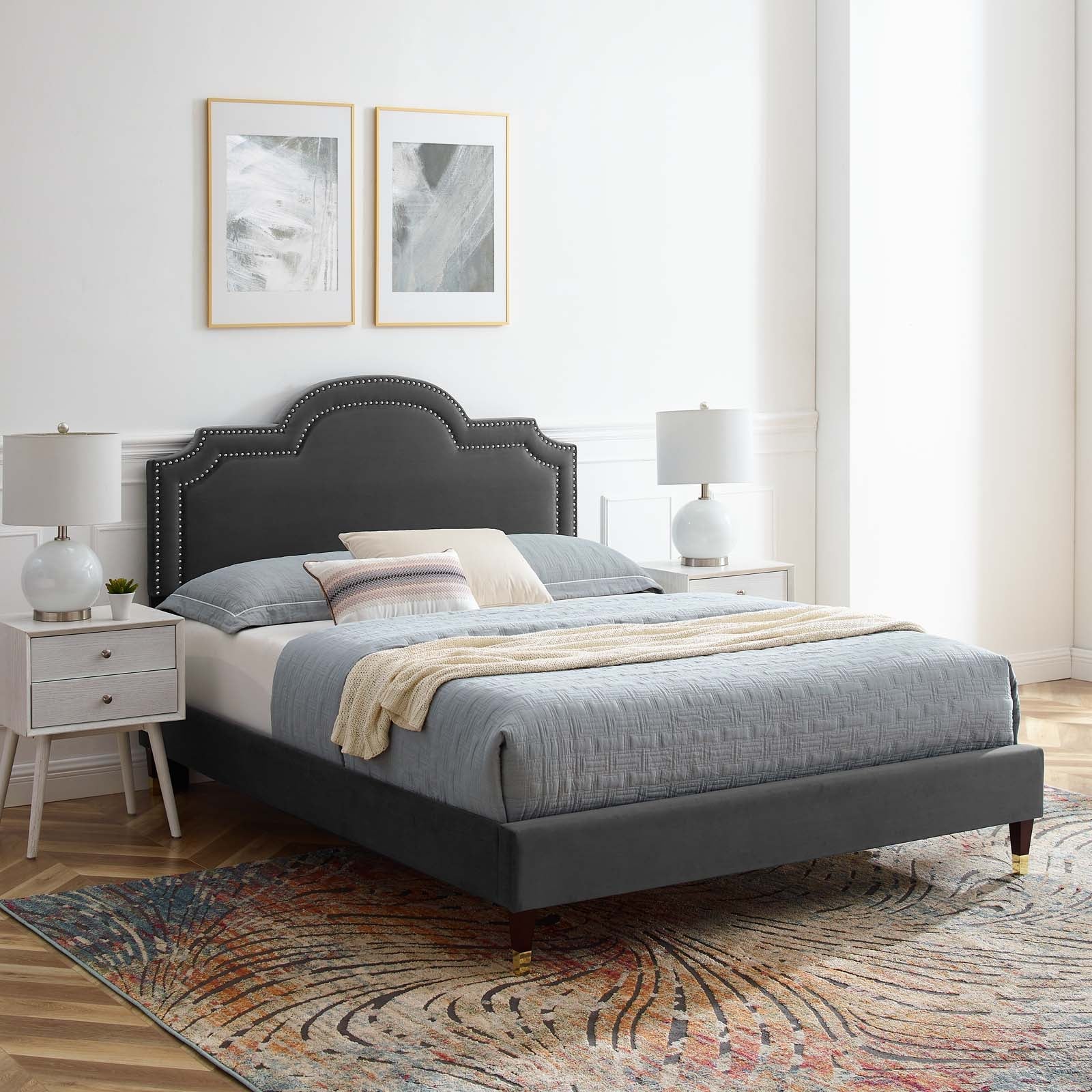 Aviana Performance Velvet Twin Bed By Modway - MOD-6794 | Beds - 4