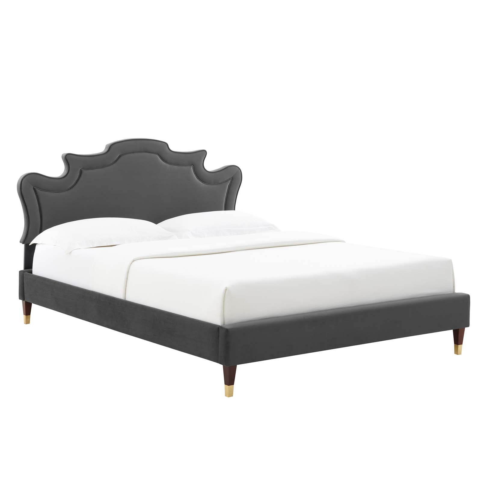 Neena Performance Velvet Twin Bed By Modway - MOD-6795 | Beds | Modishstore