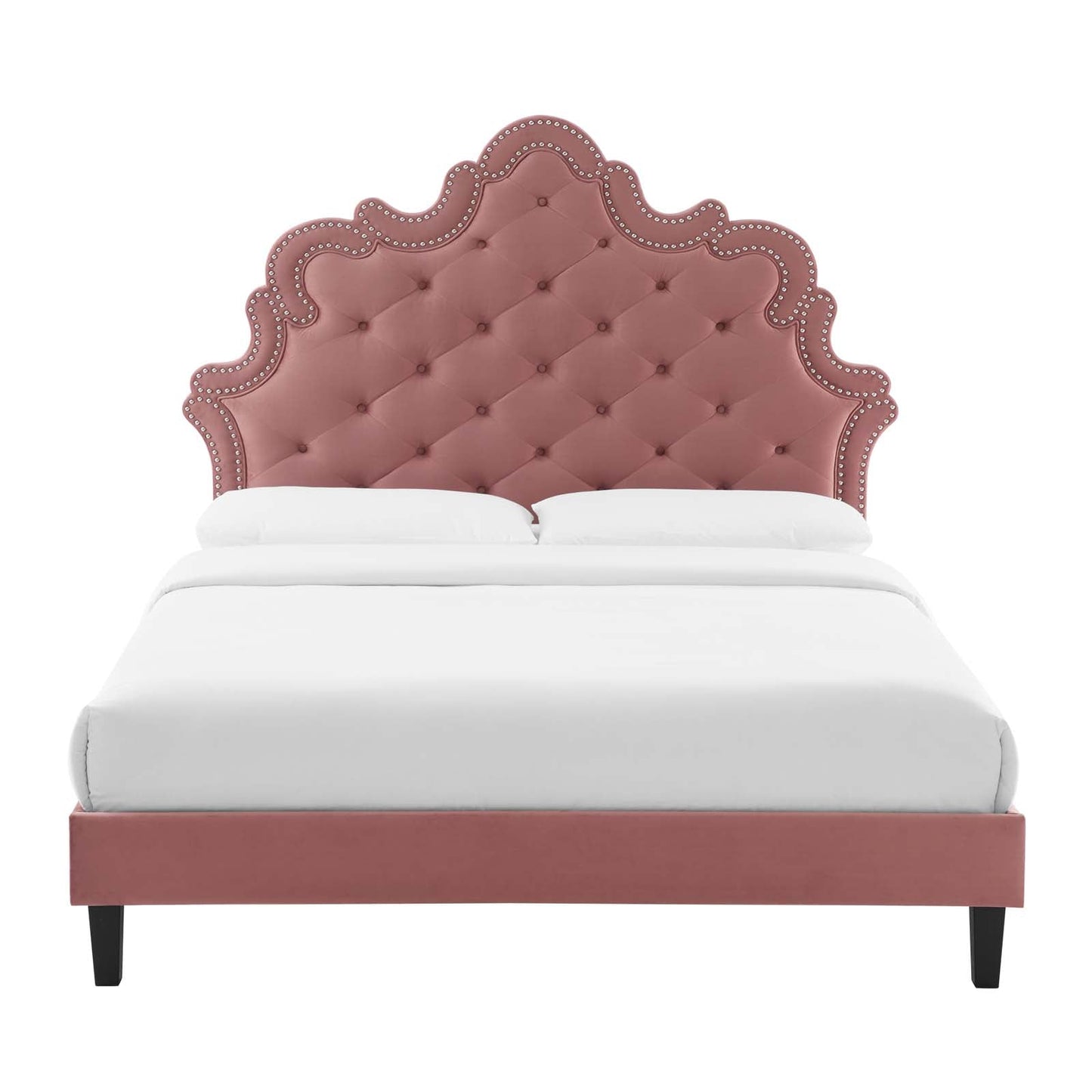 Sasha Button-Tufted Performance Velvet Twin Bed By Modway - MOD-6797 | Beds | Modishstore - 18