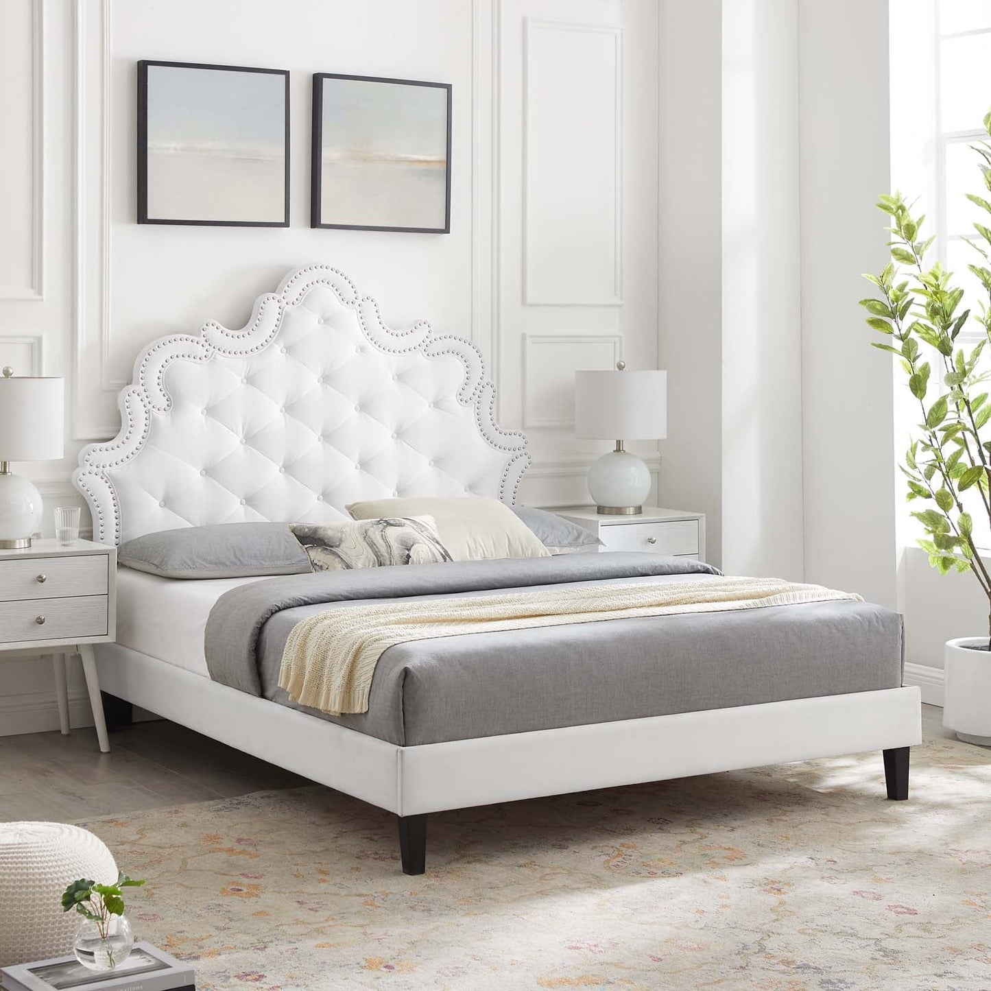 Sasha Button-Tufted Performance Velvet Twin Bed By Modway - MOD-6797 | Beds | Modishstore - 37