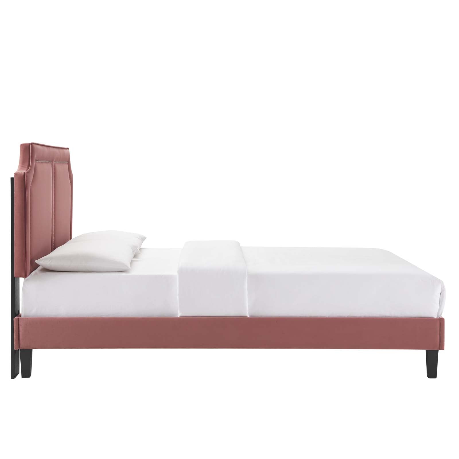 Novi Performance Velvet Twin Bed By Modway - MOD-6798 | Beds | Modishstore - 17