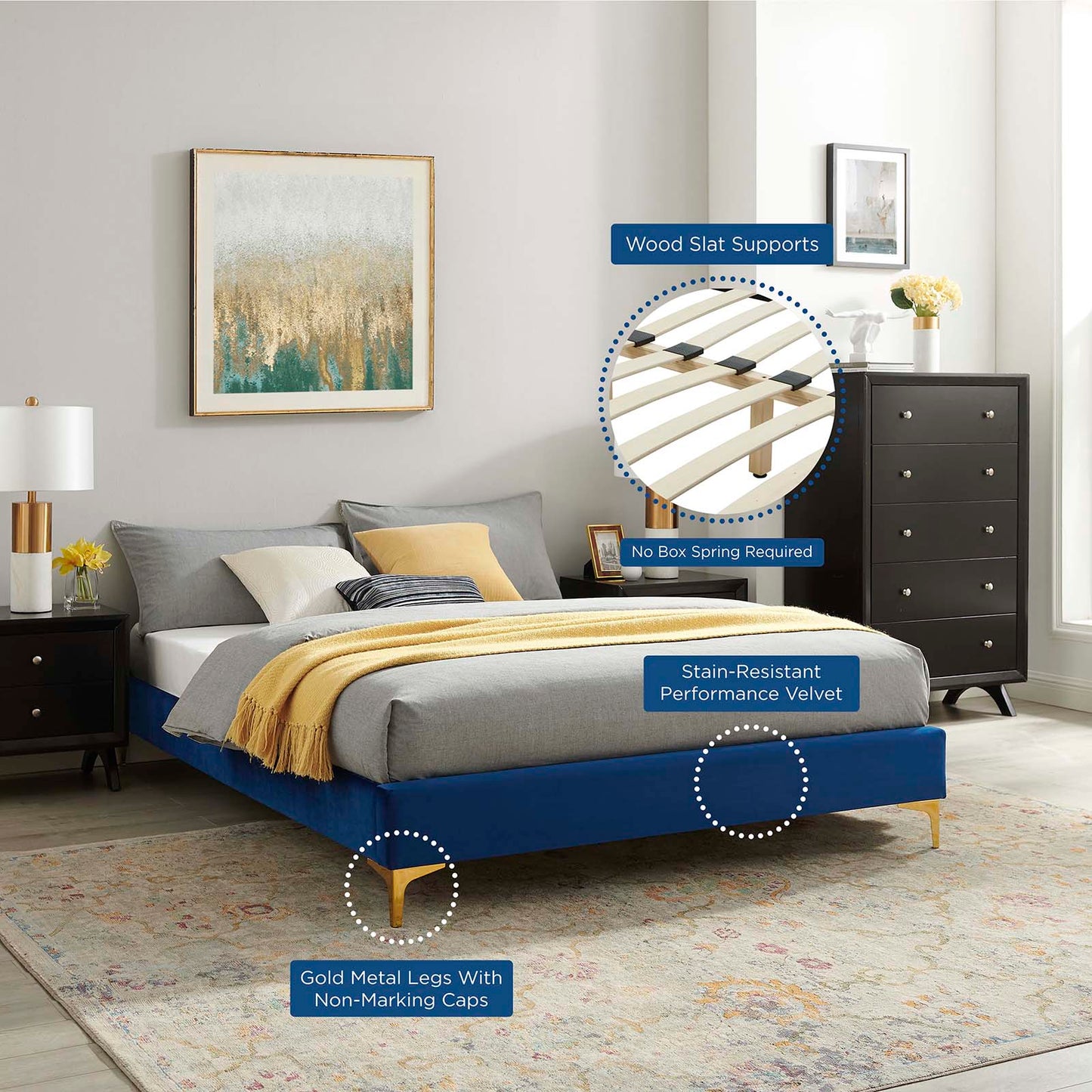 Sasha Button-Tufted Performance Velvet Full Bed By Modway - MOD-6802 | Beds | Modishstore - 25